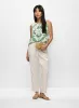 Geometric Print Sleeveless Top & Elastic Waist Straight Leg Pants sold by Melanie Lyne