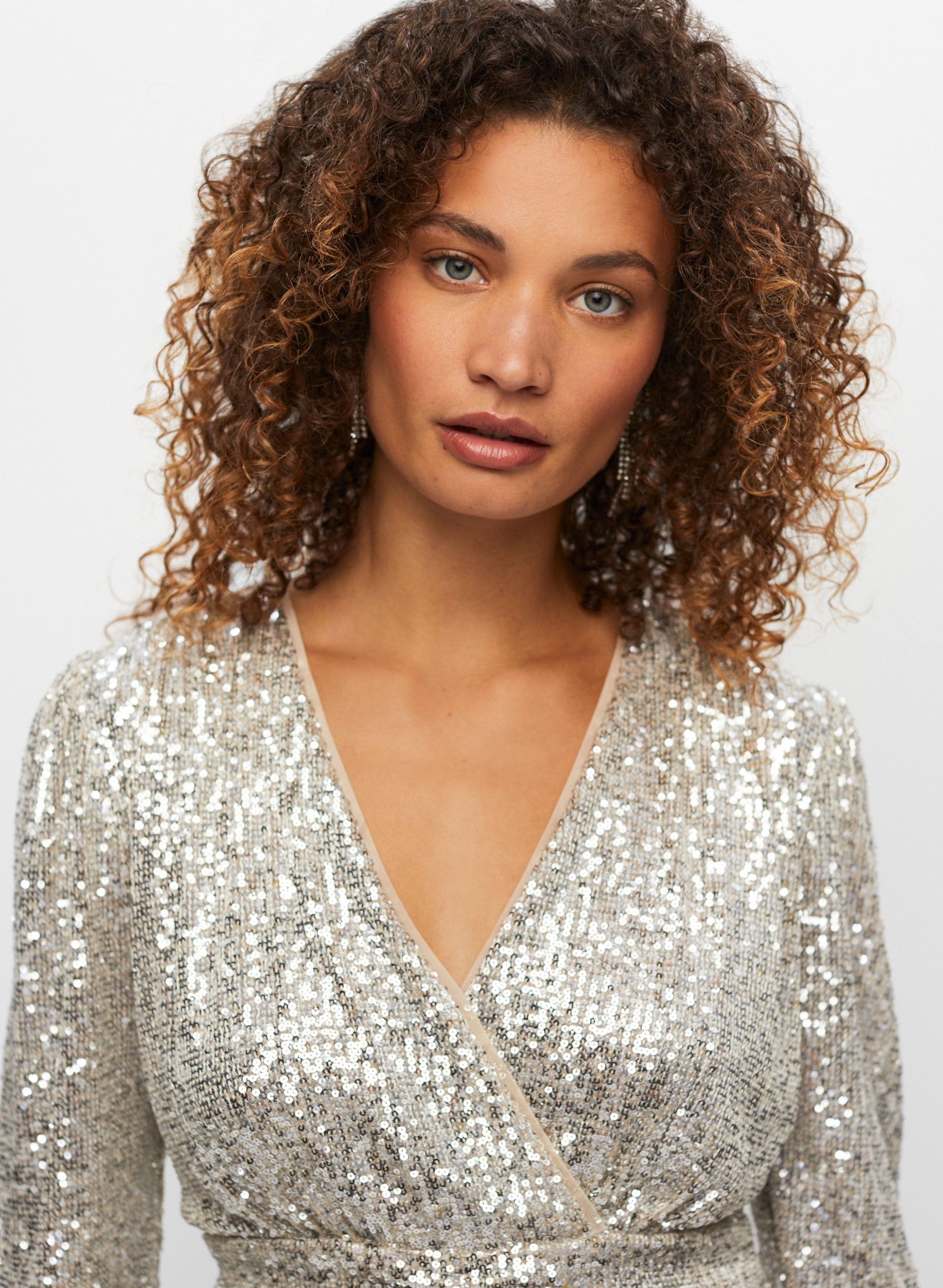 Sequin Peplum Top sold by Melanie Lyne product image thumbnail 2