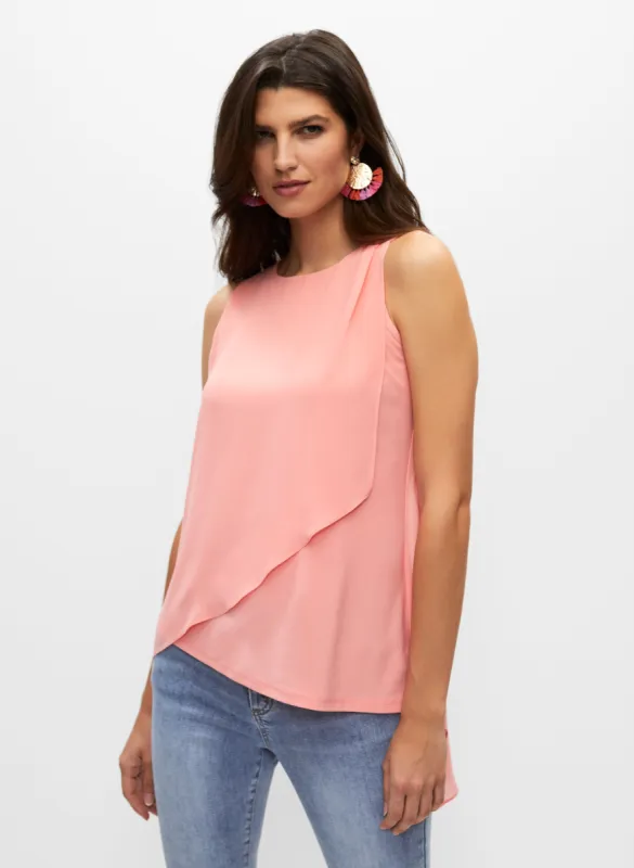 Sleeveless Chiffon Overlay Tunic sold by Melanie Lyne