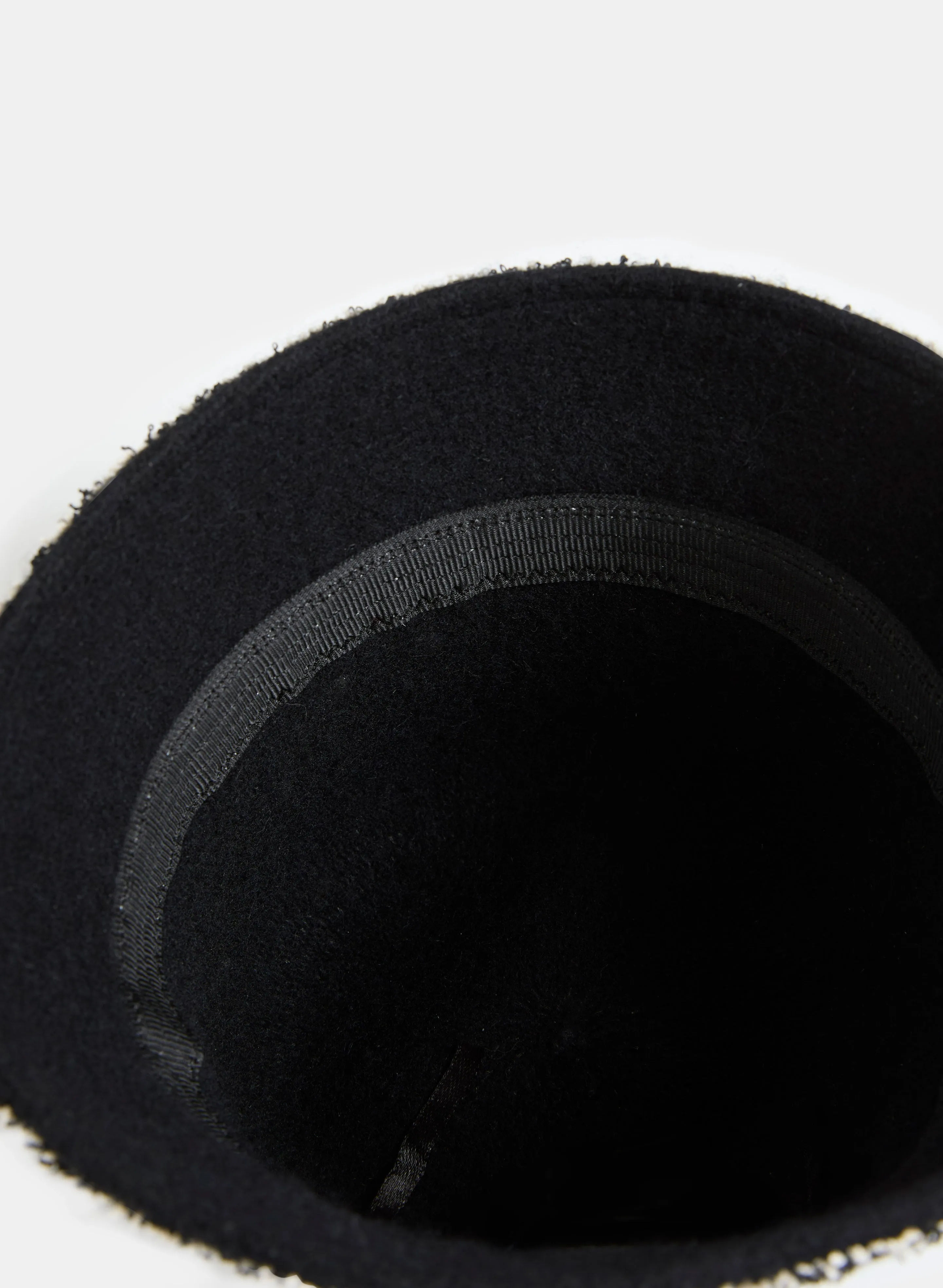 Bouclé Trim Cloche Hat sold by Melanie Lyne product image thumbnail 2