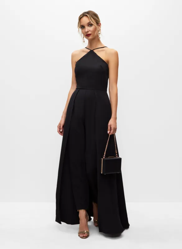 V-Strap Cape Jumpsuit sold by Melanie Lyne