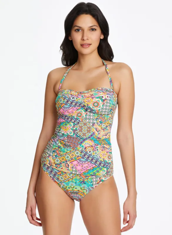 Bleu by Rod Beattie - Patchwork Tankini Top sold by Melanie Lyne