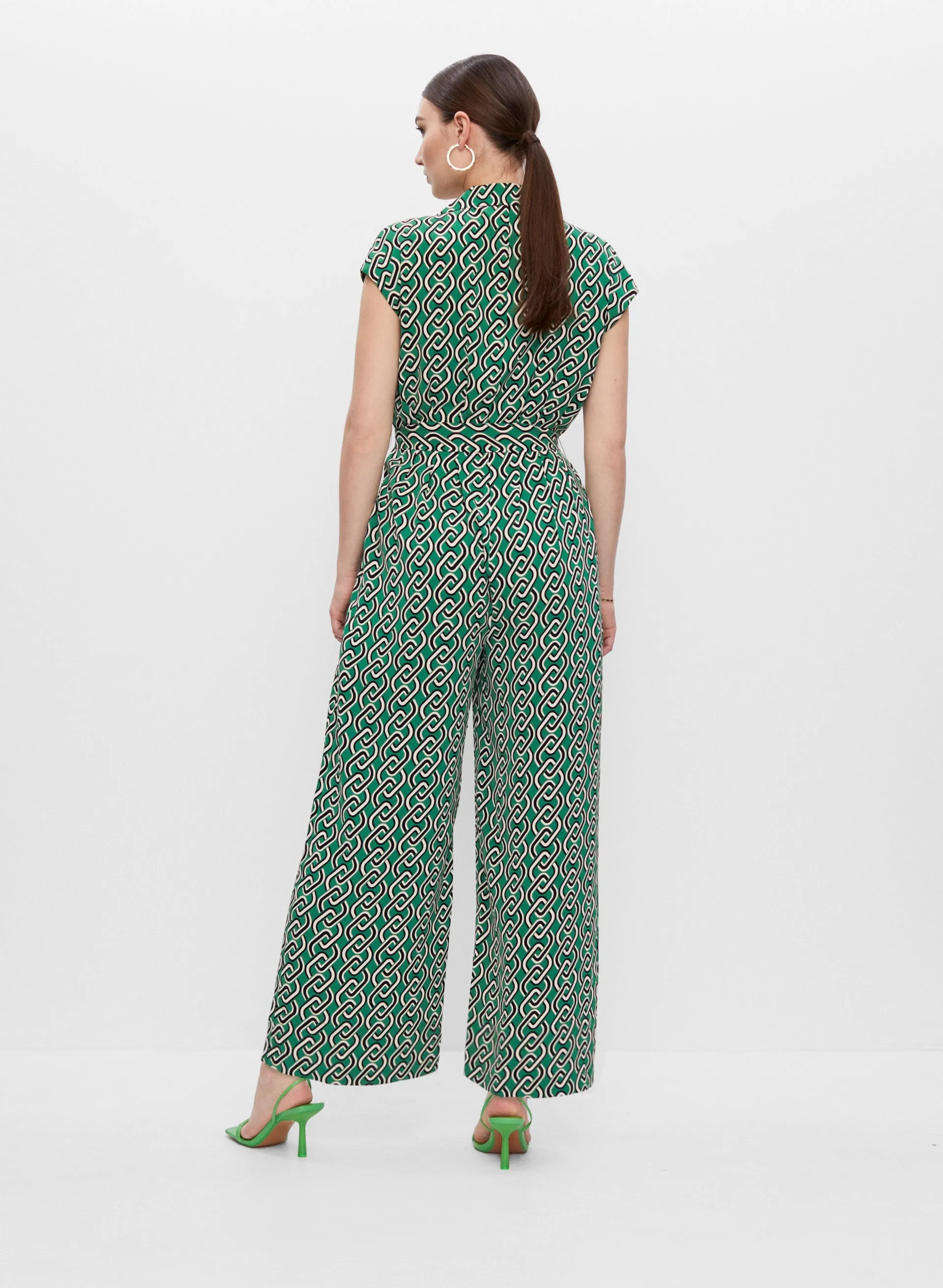 Geometric Print Wide Leg Jumpsuit sold by Melanie Lyne product image thumbnail 2