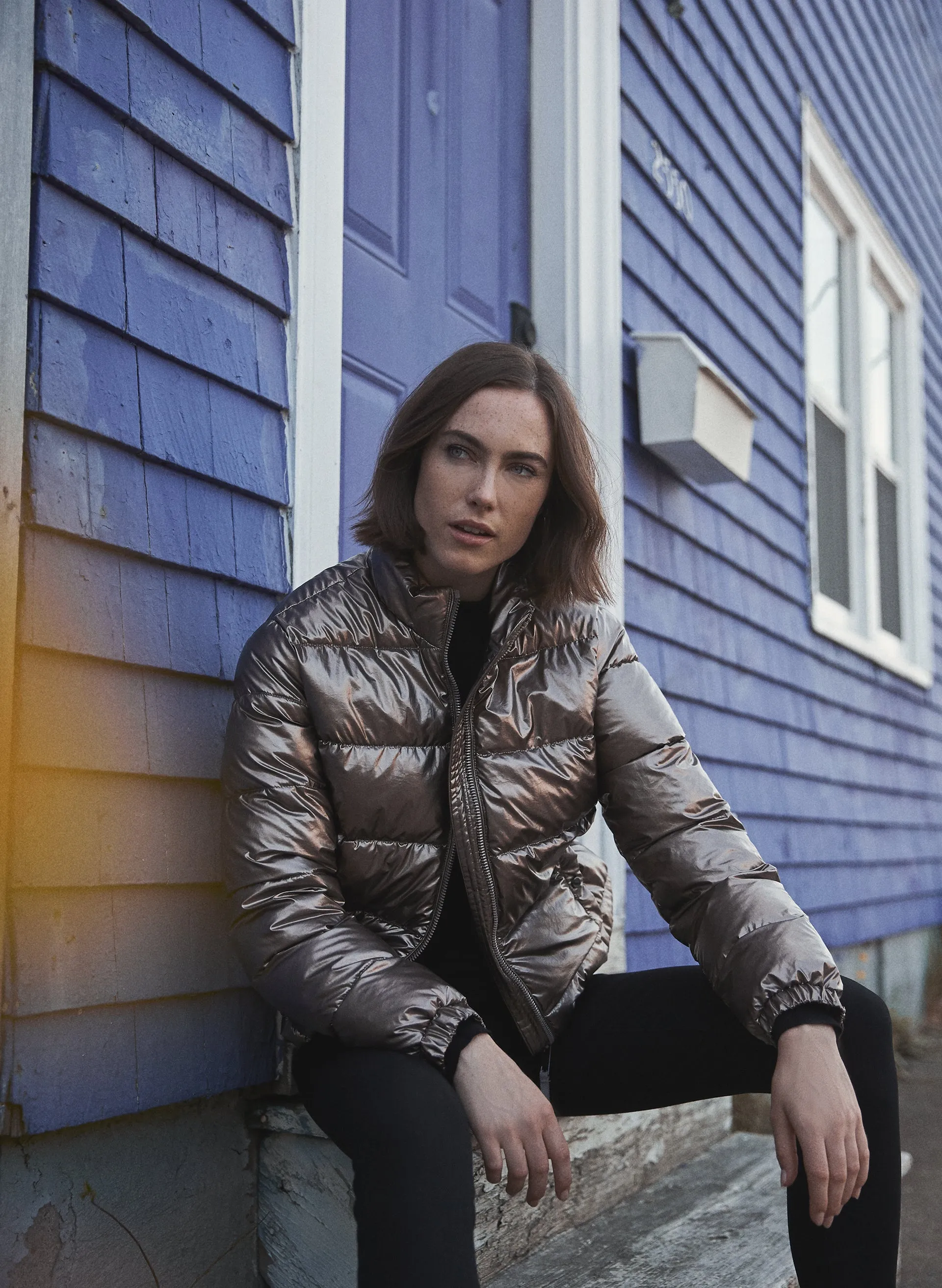 Metallic Puffer Coat sold by Melanie Lyne