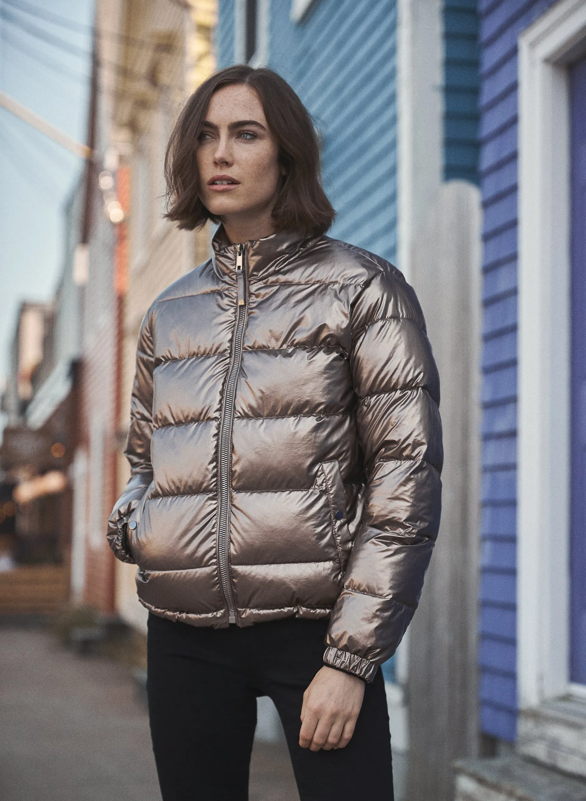 Metallic Puffer Coat sold by Melanie Lyne product image thumbnail 3