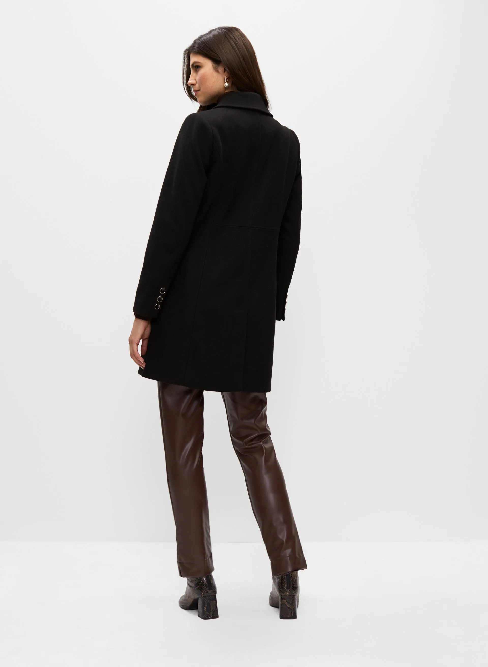 Stretch Wool Blend Coat sold by Melanie Lyne product image thumbnail 4