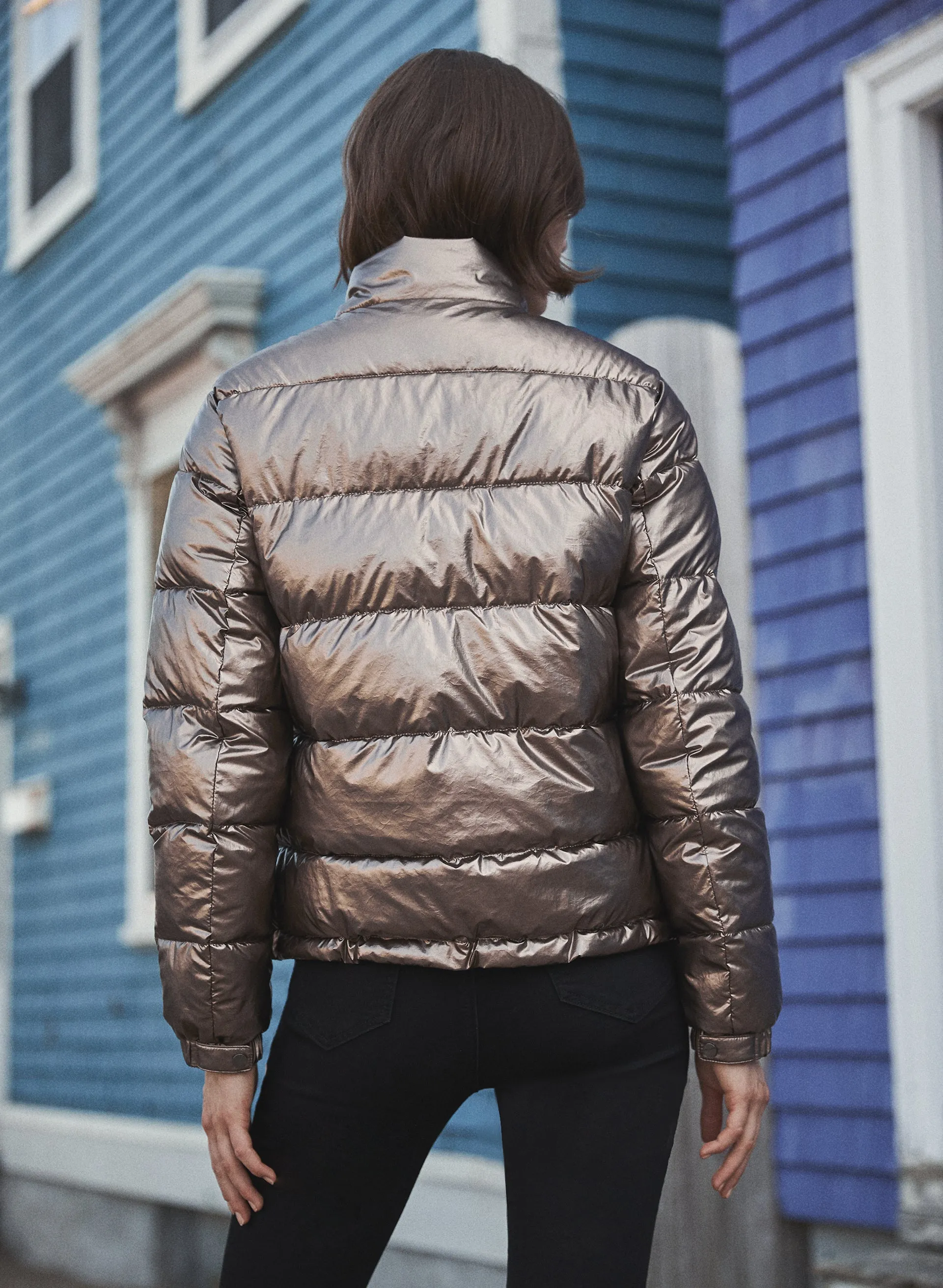 Metallic Puffer Coat sold by Melanie Lyne product image thumbnail 2