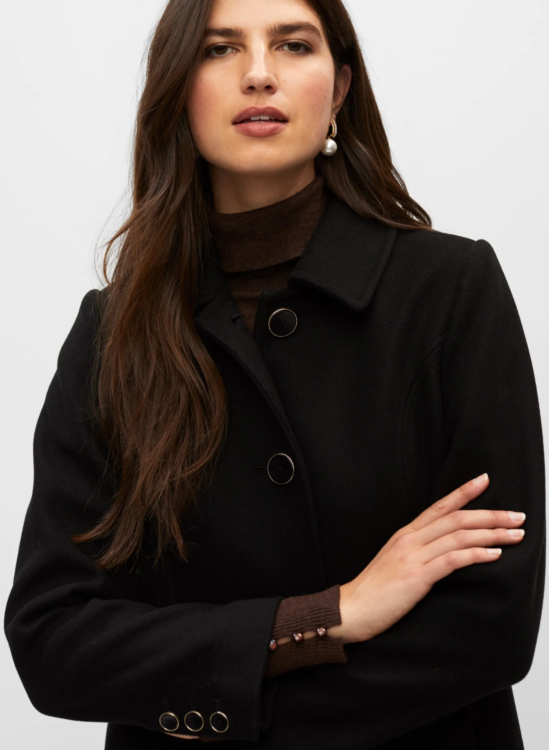 Stretch Wool Blend Coat sold by Melanie Lyne product image thumbnail 2