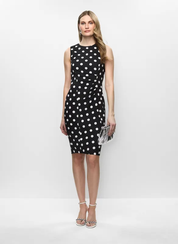 Pleated Detail Polka Dot Dress sold by Melanie Lyne