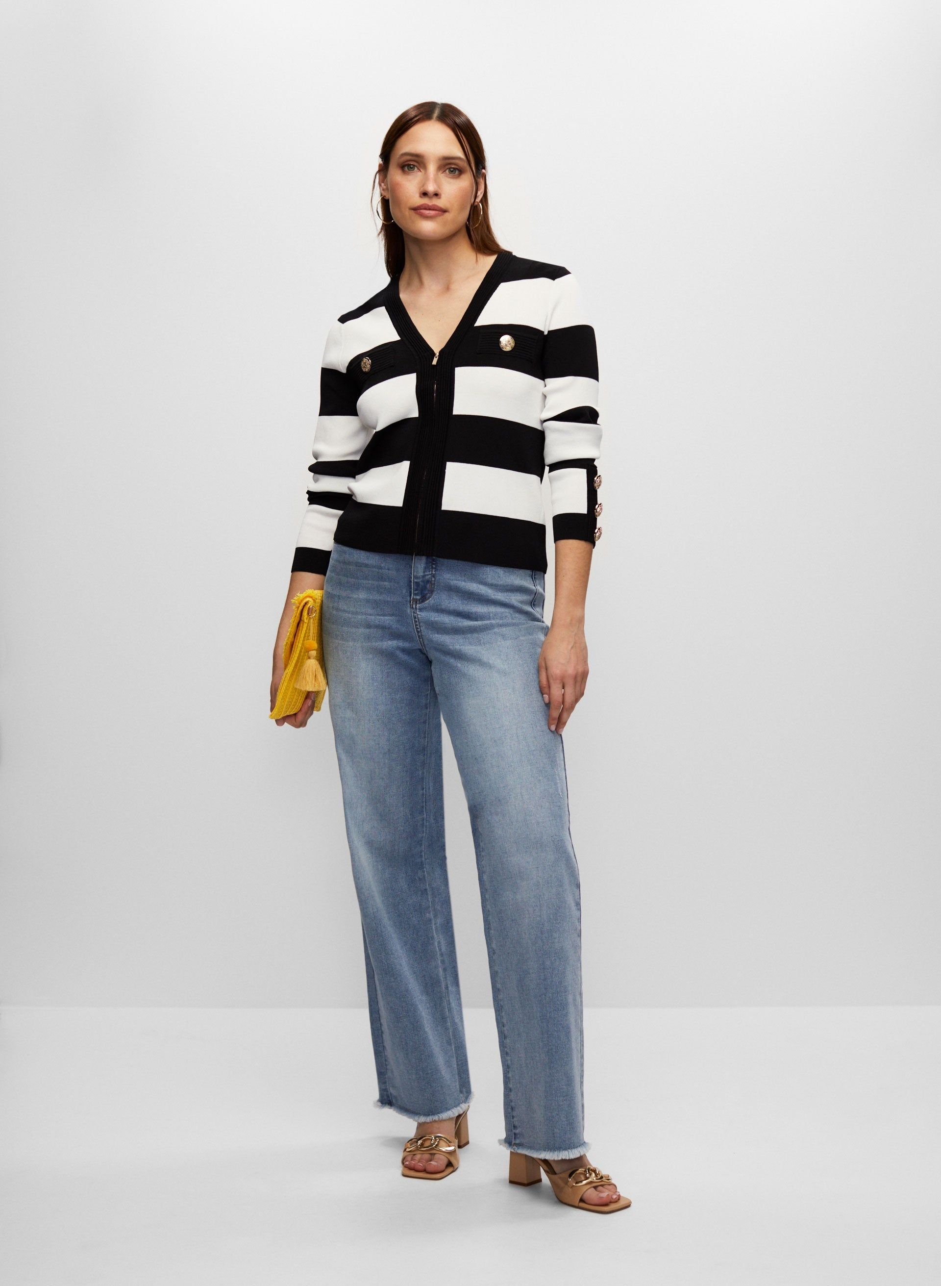 Striped Print Cardigan sold by Melanie Lyne product image thumbnail 3