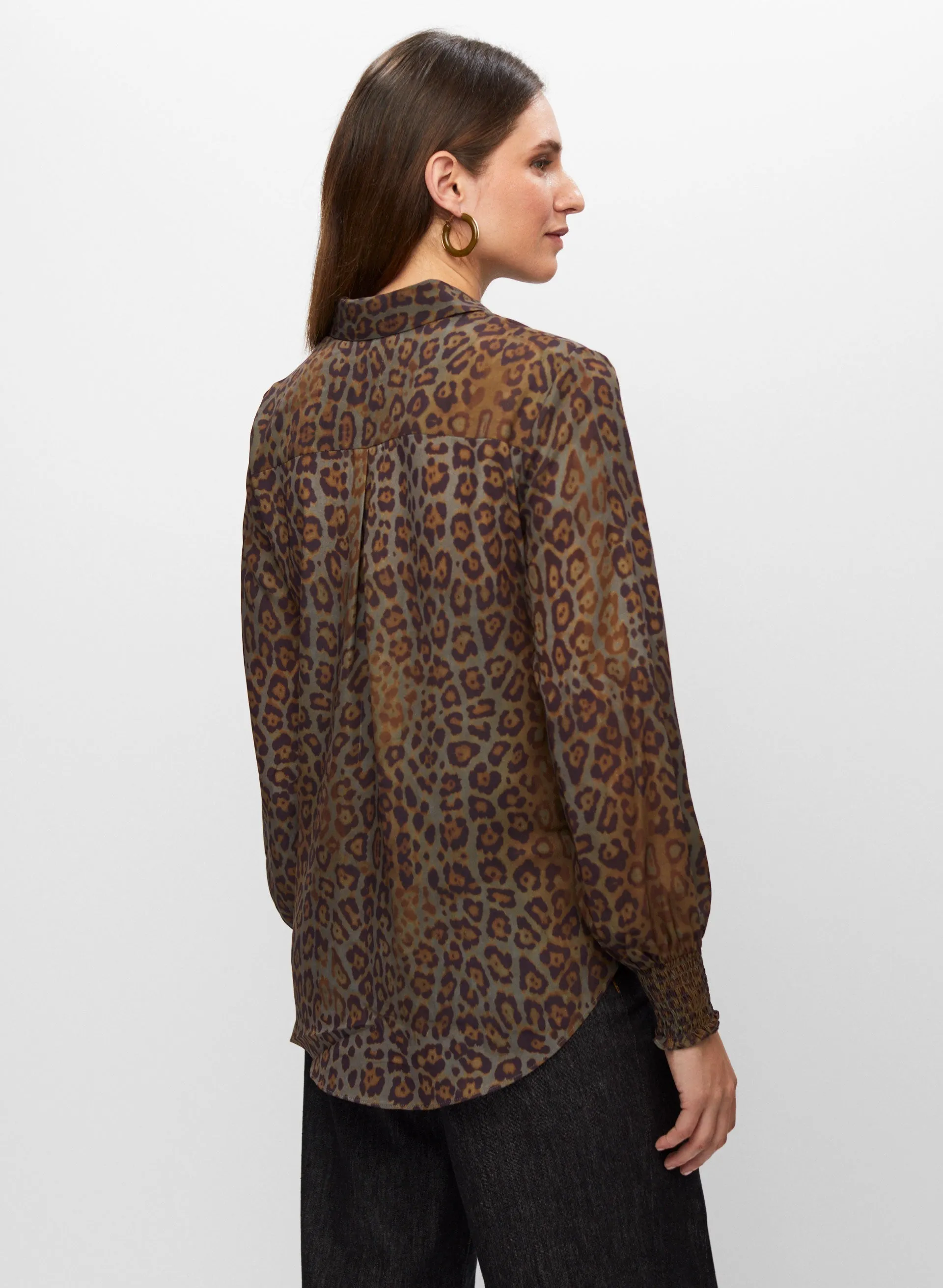 Leopard Print Shirt sold by Melanie Lyne product image thumbnail 4