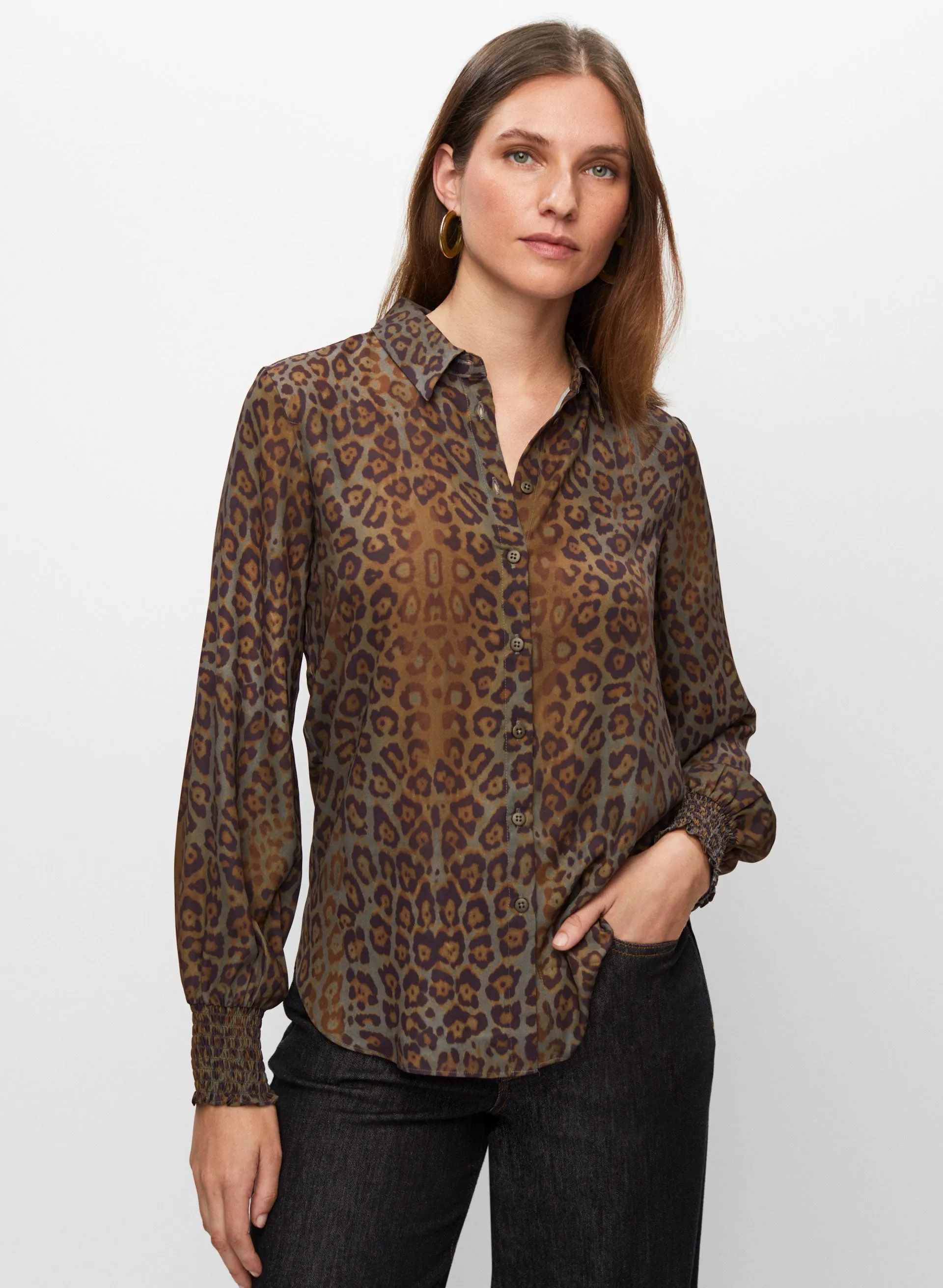 Leopard Print Shirt sold by Melanie Lyne product image thumbnail 5