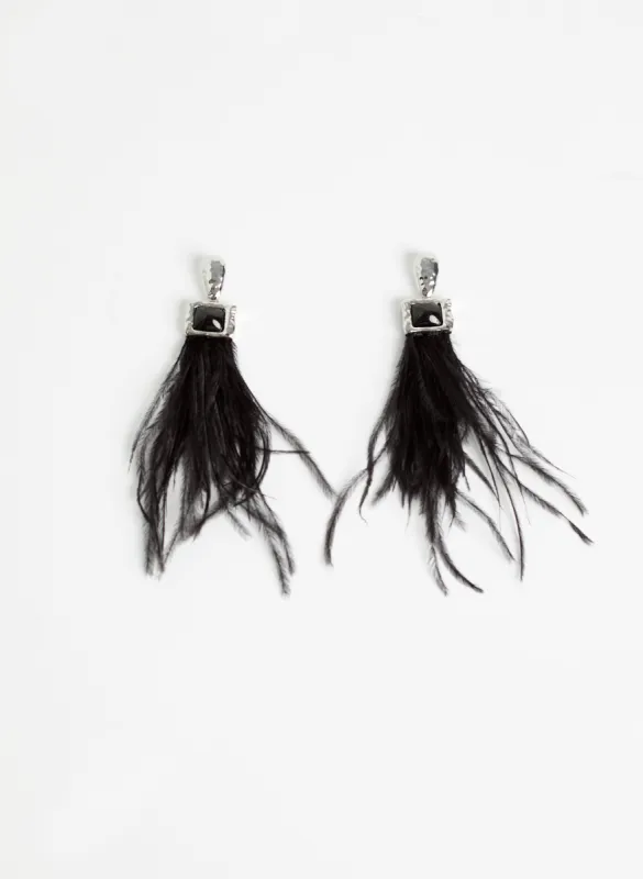 Feather Dangle Earrings sold by Melanie Lyne