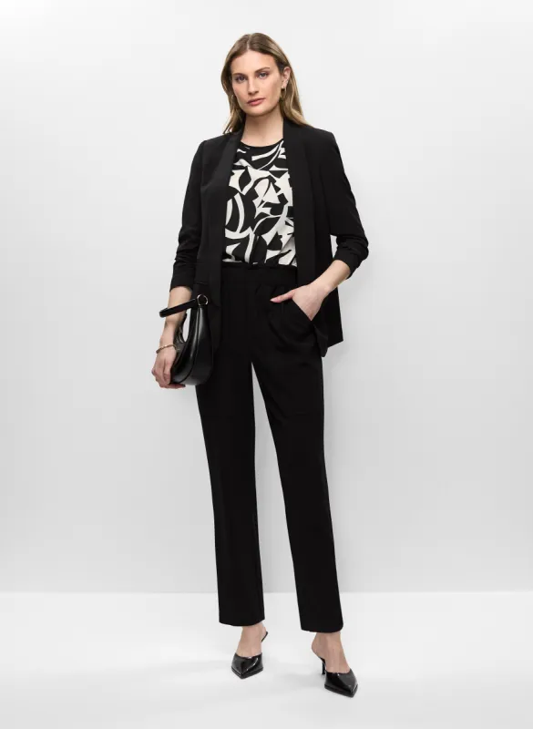 Roll-Up Sleeve Jacket, Geometric Top & Ruffle Waist Pull-On Pants sold by Melanie Lyne