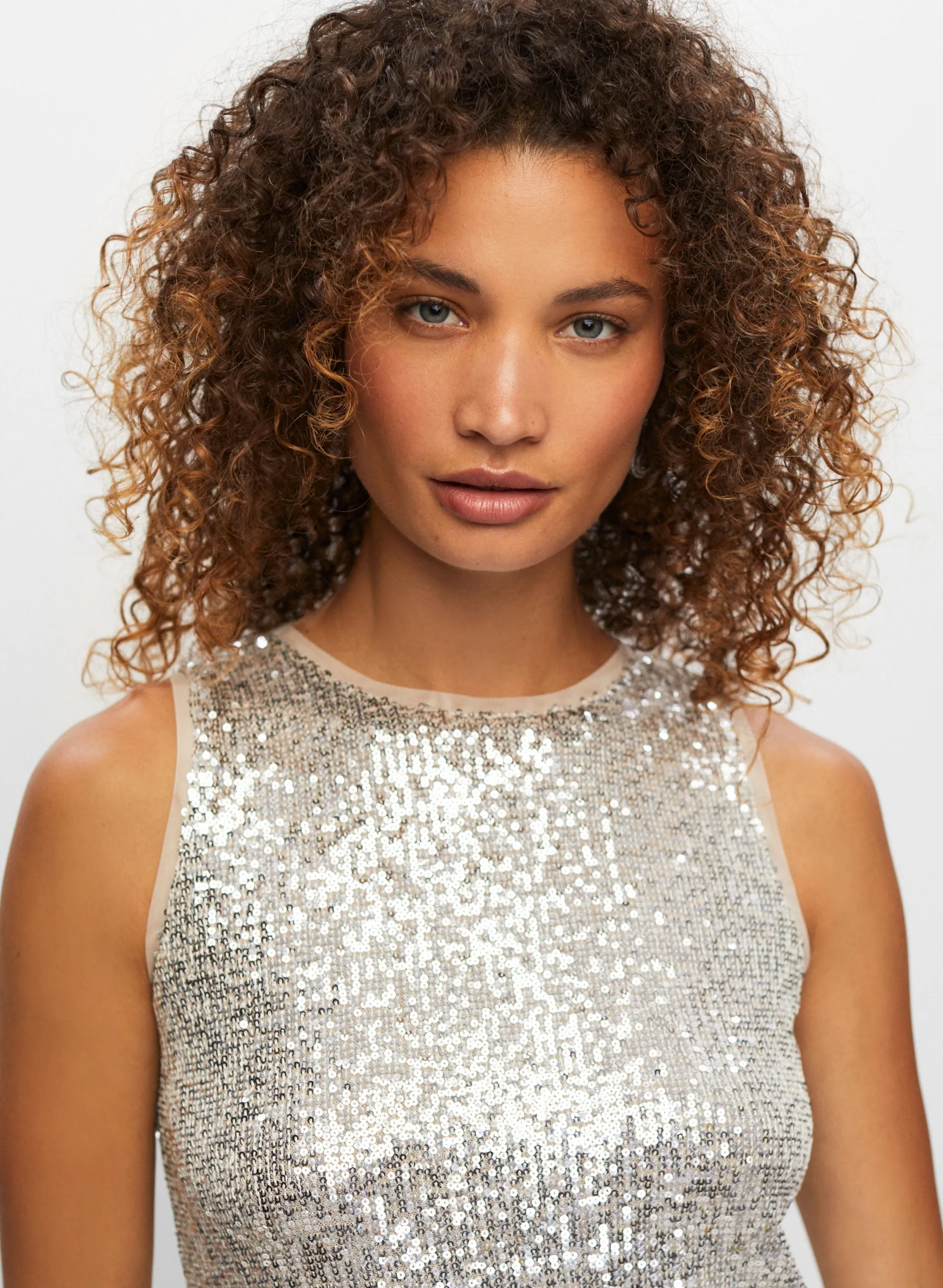 Sleeveless Sequin Detail Blouse sold by Melanie Lyne product image thumbnail 3