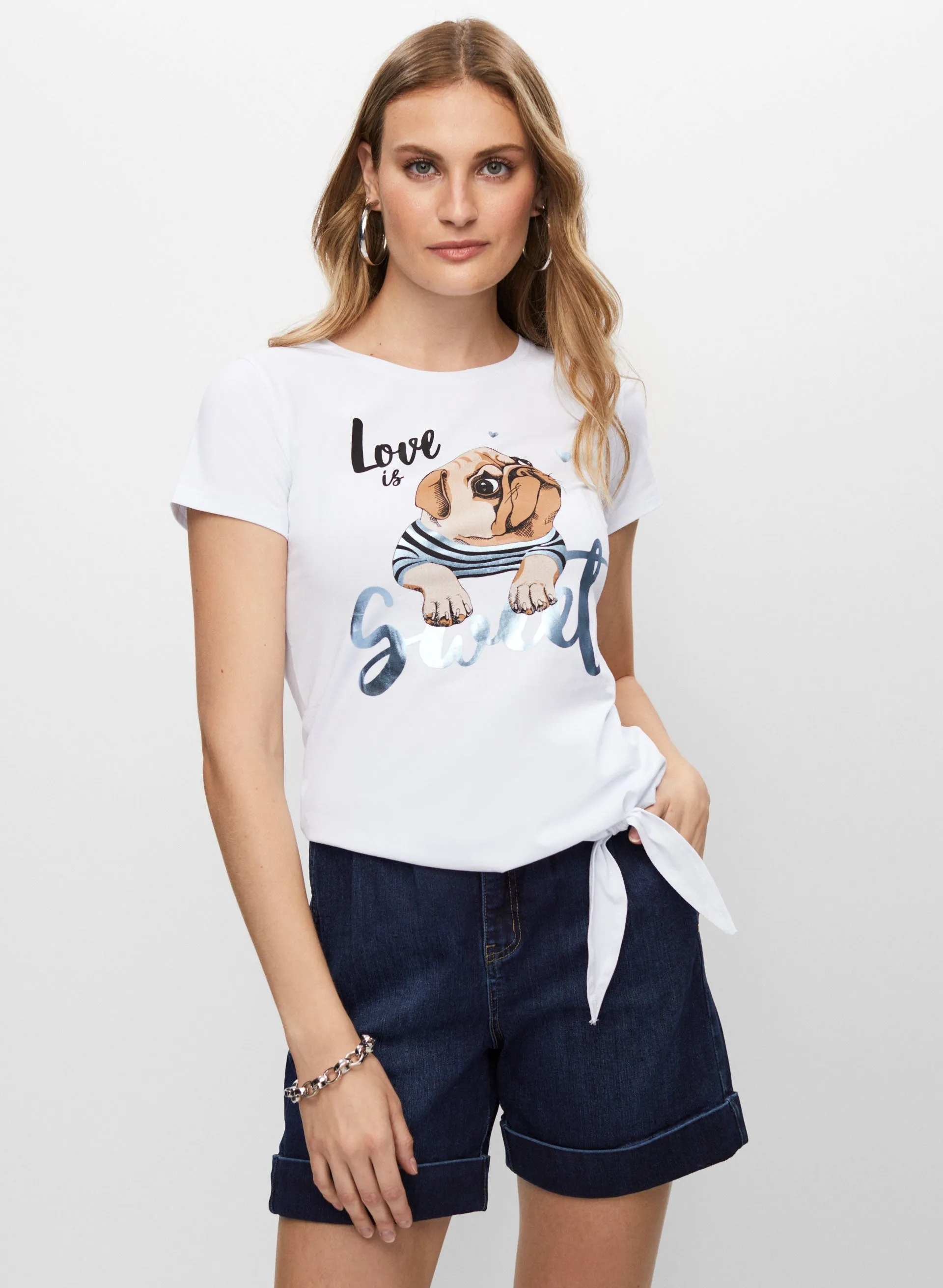 Dog Print T-Shirt sold by Melanie Lyne