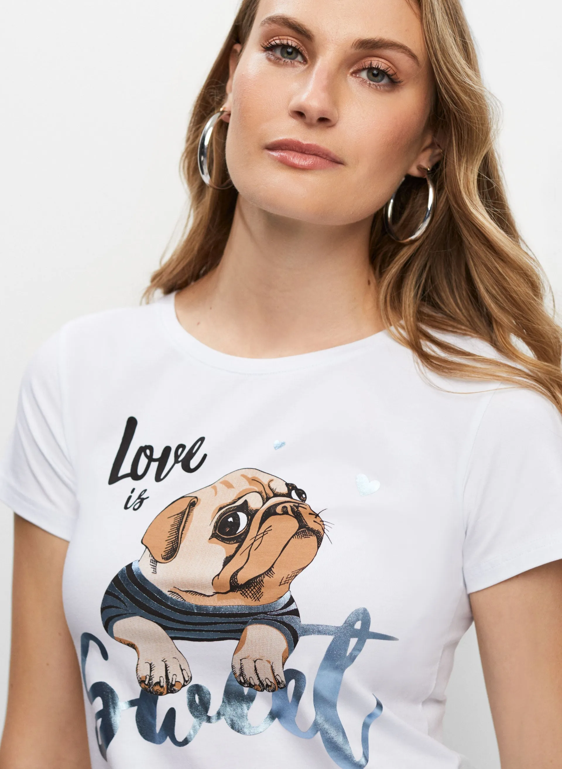Dog Print T-Shirt sold by Melanie Lyne product image thumbnail 3