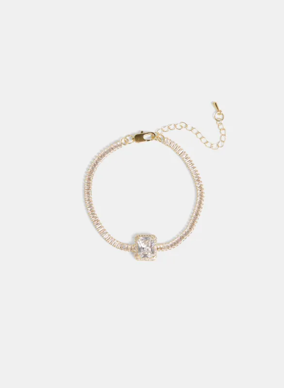 Cubic Zirconia Baguette Bracelet sold by Melanie Lyne