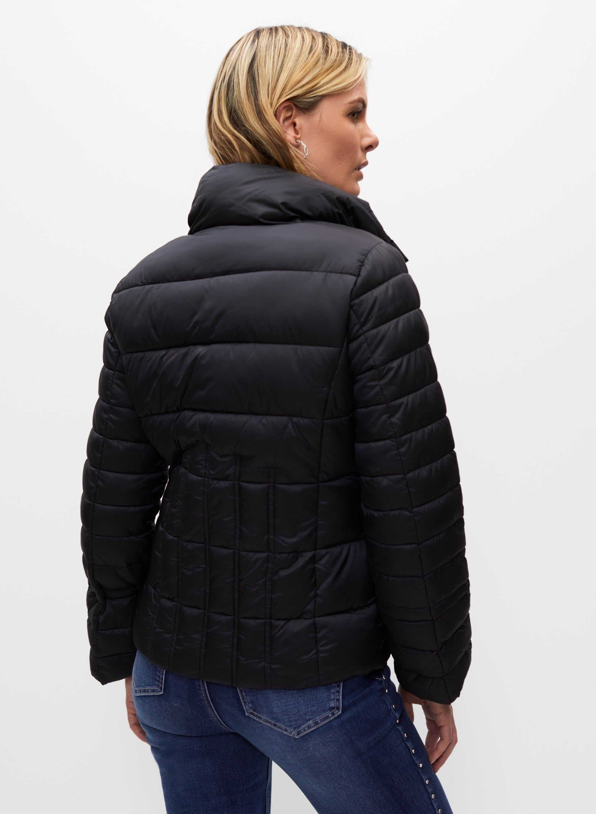 Jewel Button Vegan Down Coat sold by Melanie Lyne product image thumbnail 2