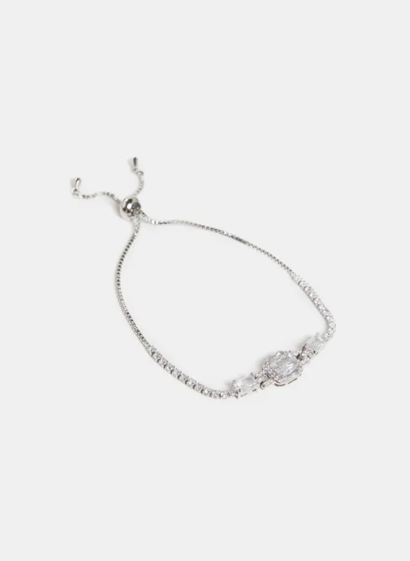Cubic Zirconia Insert Slider Bracelet sold by Melanie Lyne