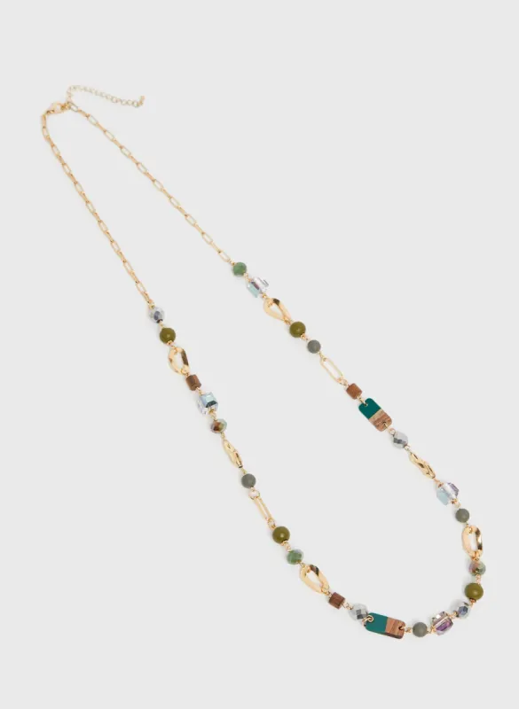 Chain Link & Bead Necklace sold by Melanie Lyne