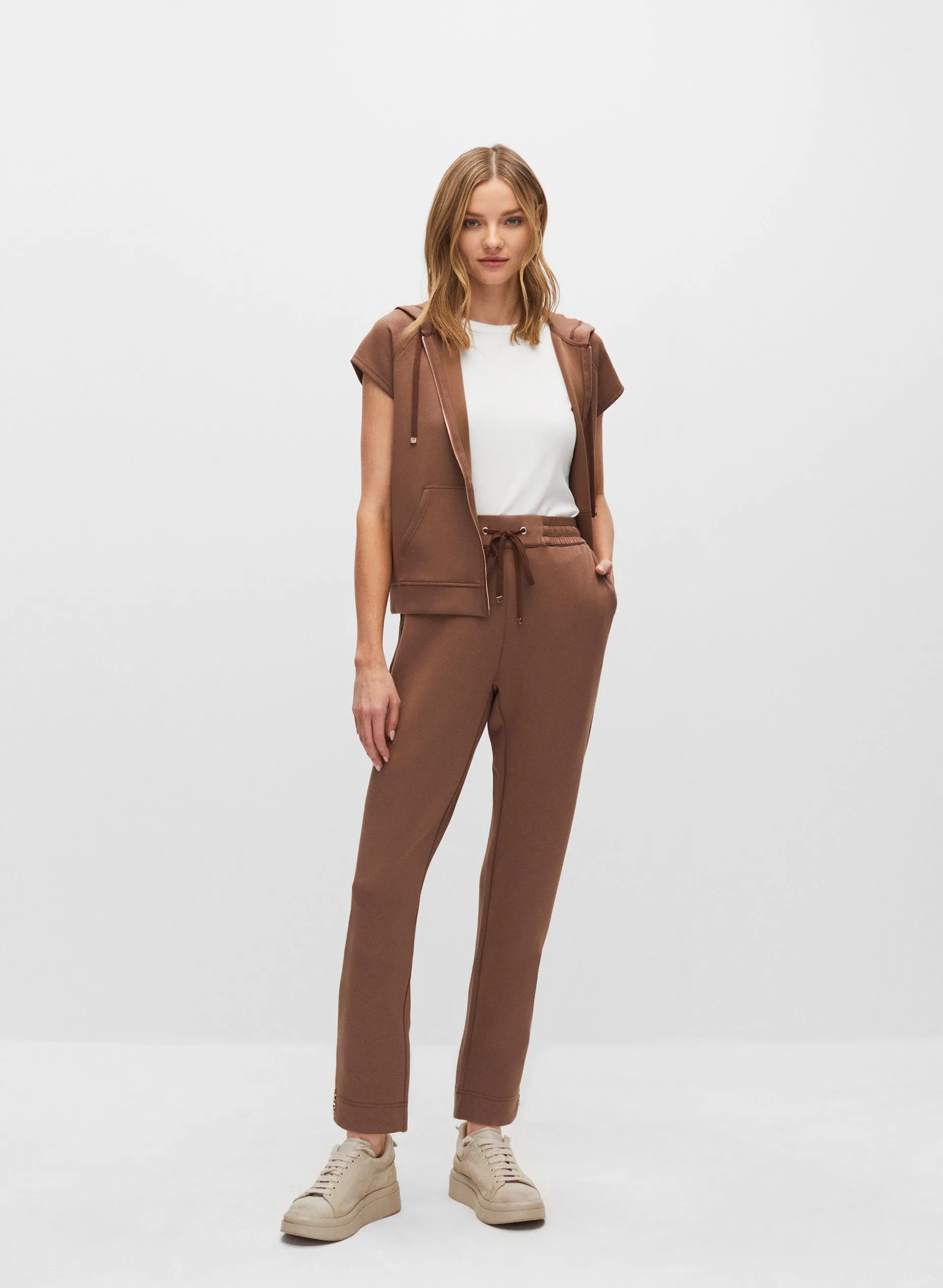 Short Sleeve Zip Front Hoodie sold by Melanie Lyne product image thumbnail 3