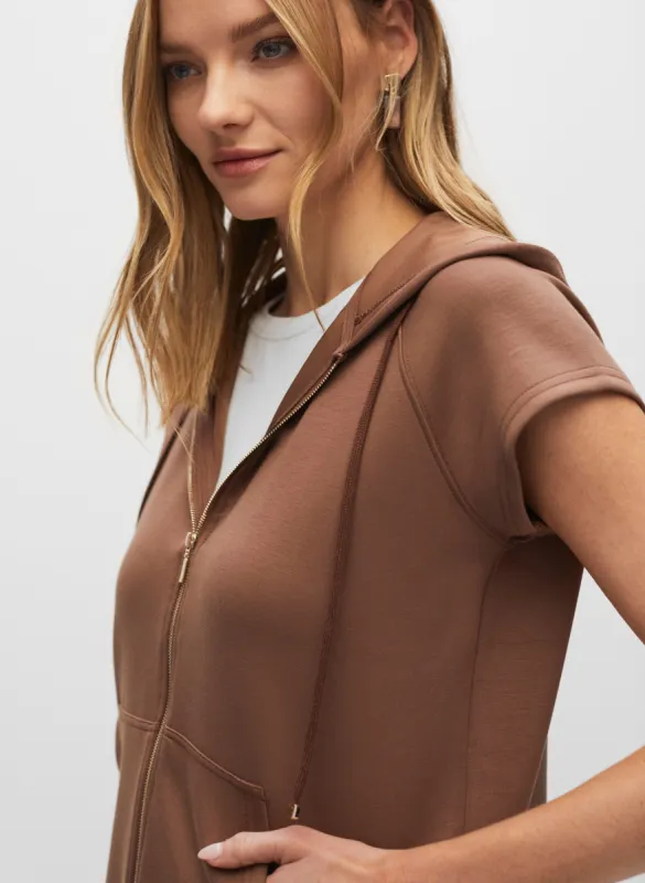 Short Sleeve Zip Front Hoodie sold by Melanie Lyne