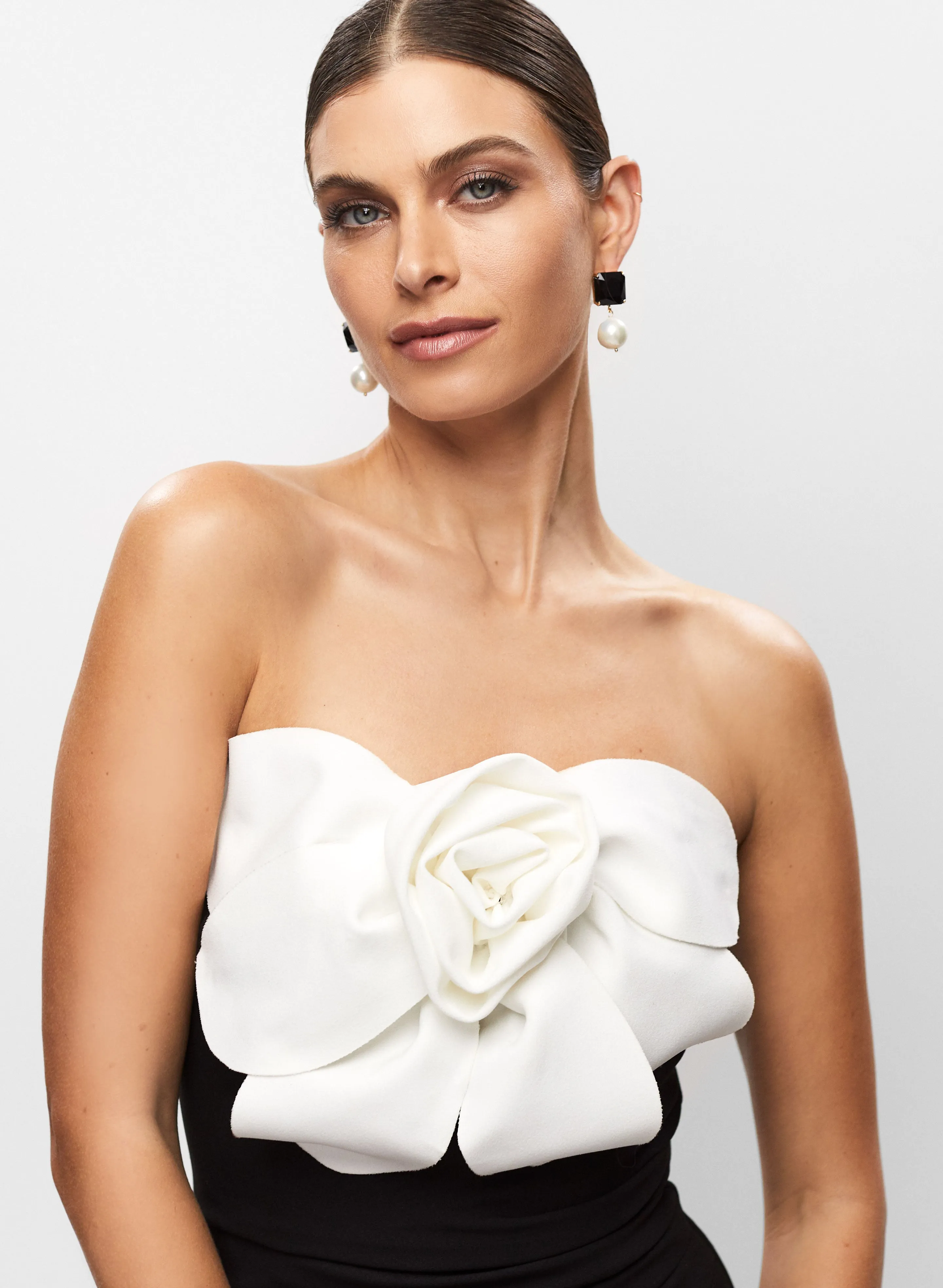 Rose Detail Strapless Dress sold by Melanie Lyne product image thumbnail 2