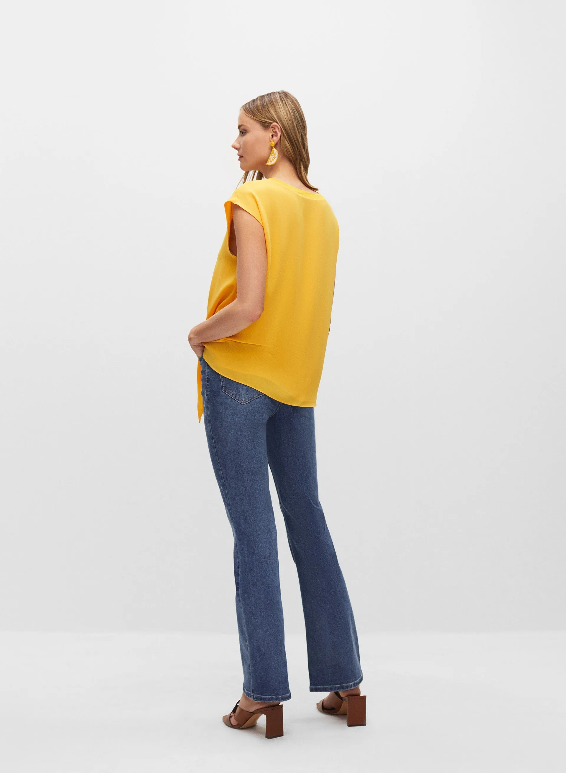 Essential Tie Detail Blouse sold by Melanie Lyne product image thumbnail 4