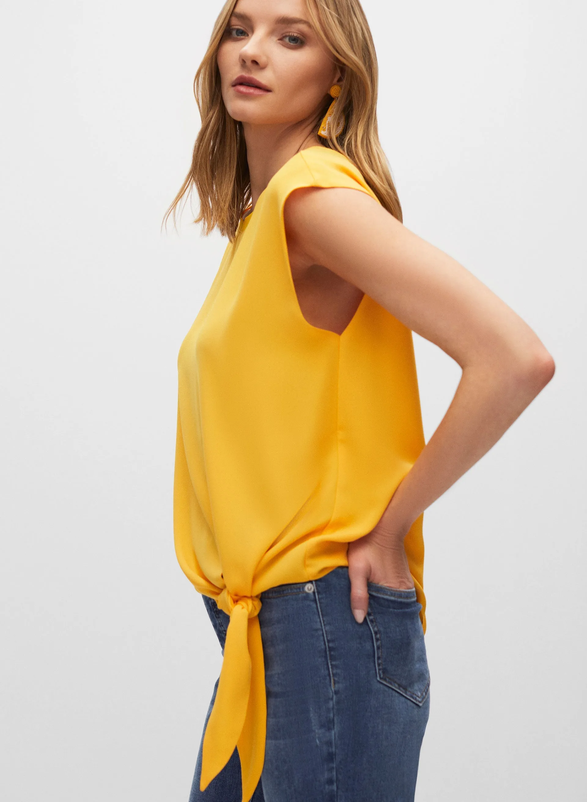 Essential Tie Detail Blouse sold by Melanie Lyne