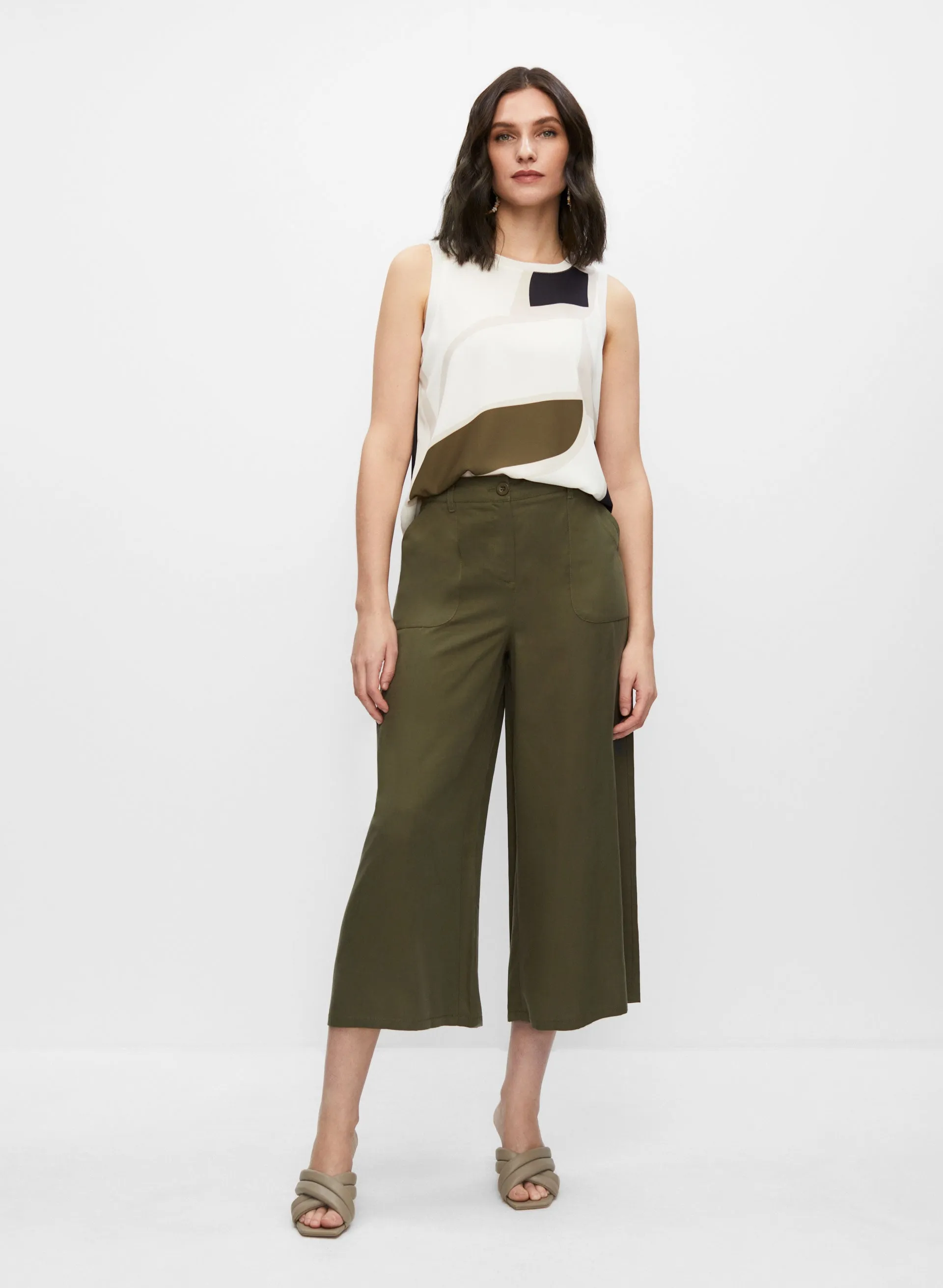 Tencel Culotte Pants sold by Melanie Lyne product image thumbnail 3