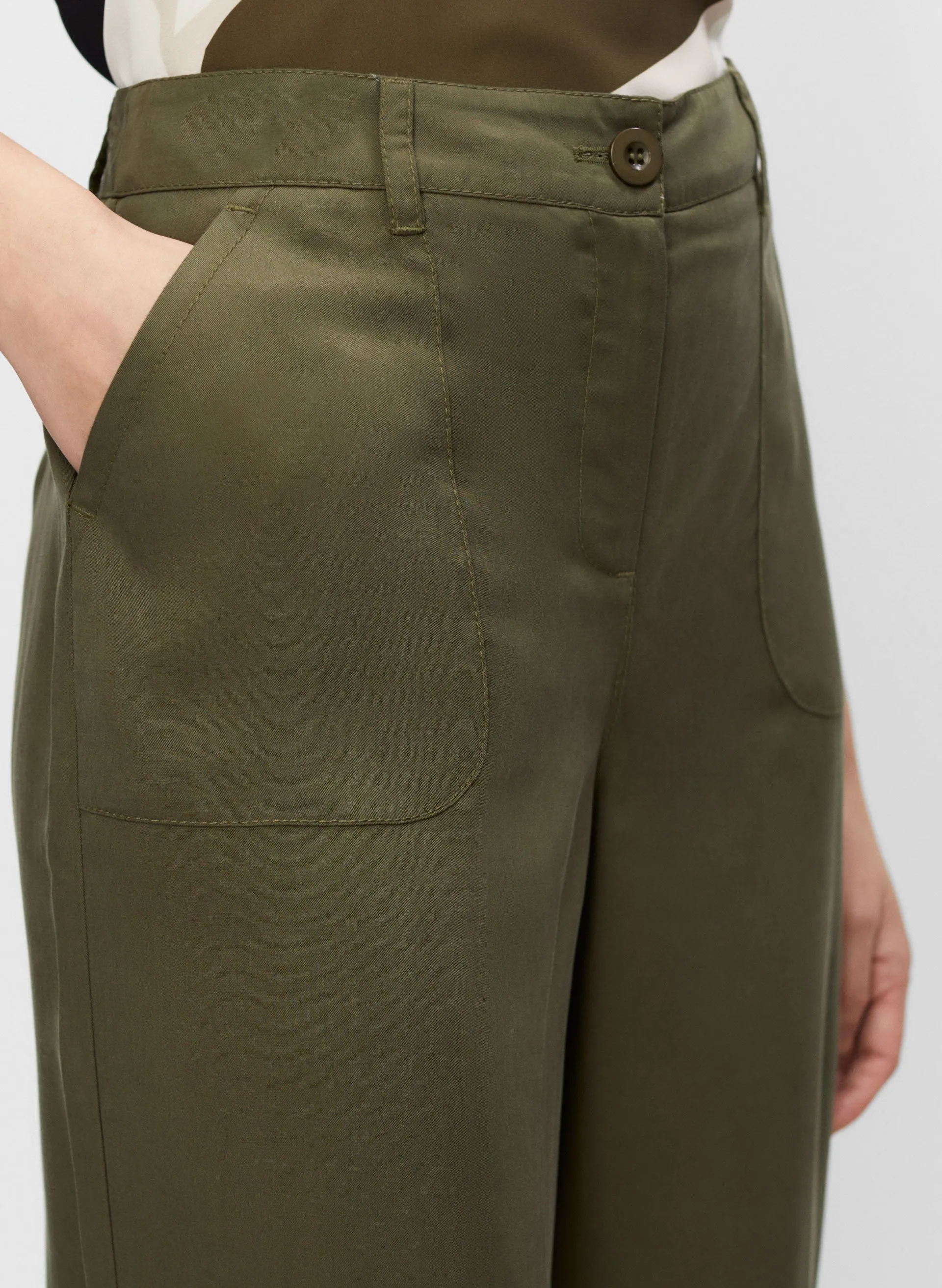 Tencel Culotte Pants sold by Melanie Lyne product image thumbnail 4