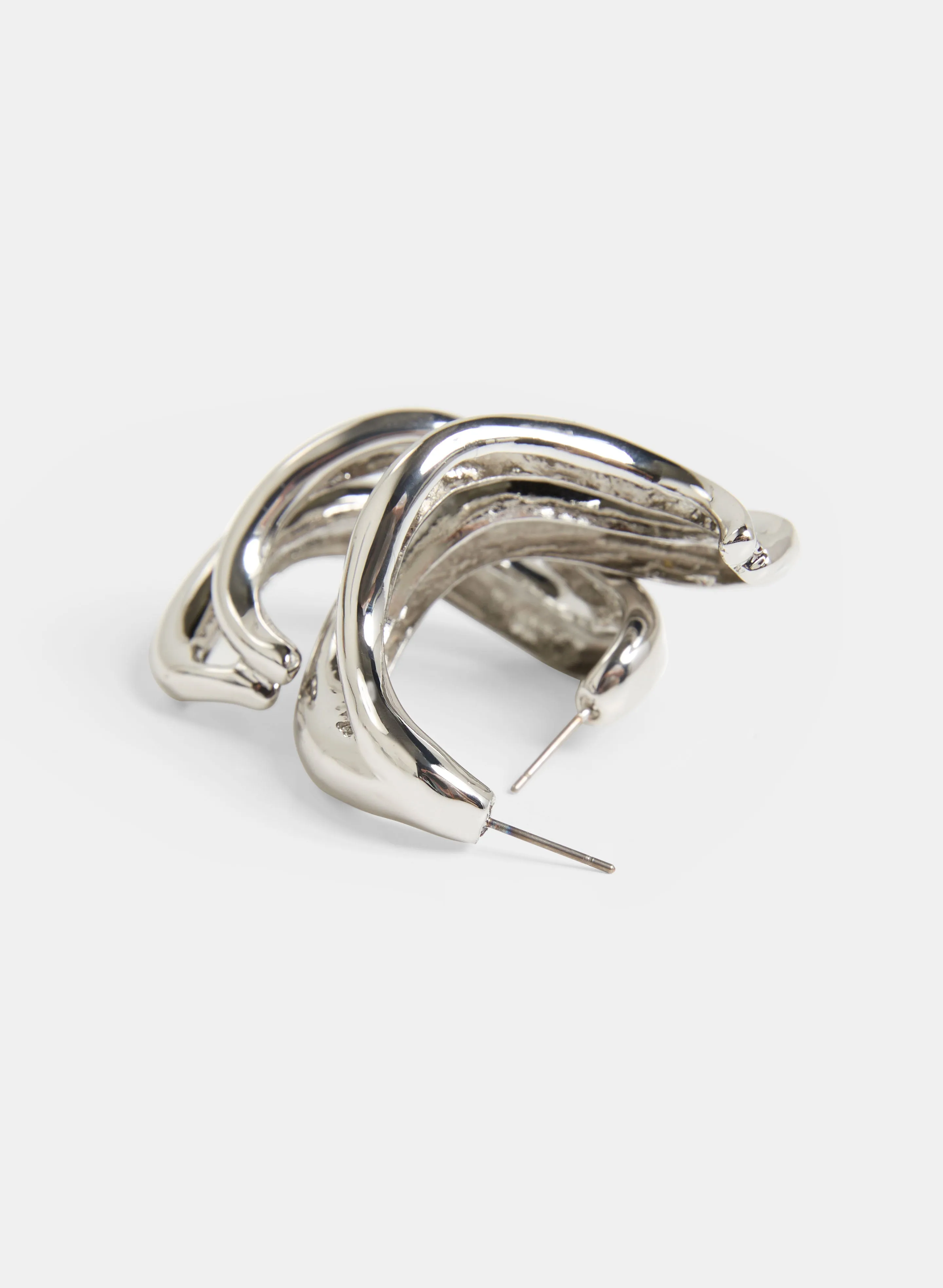 Elongated Abstract Hoop Earrings sold by Melanie Lyne product image thumbnail 3