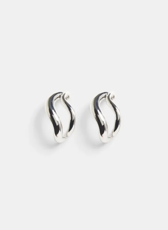 Elongated Abstract Hoop Earrings sold by Melanie Lyne