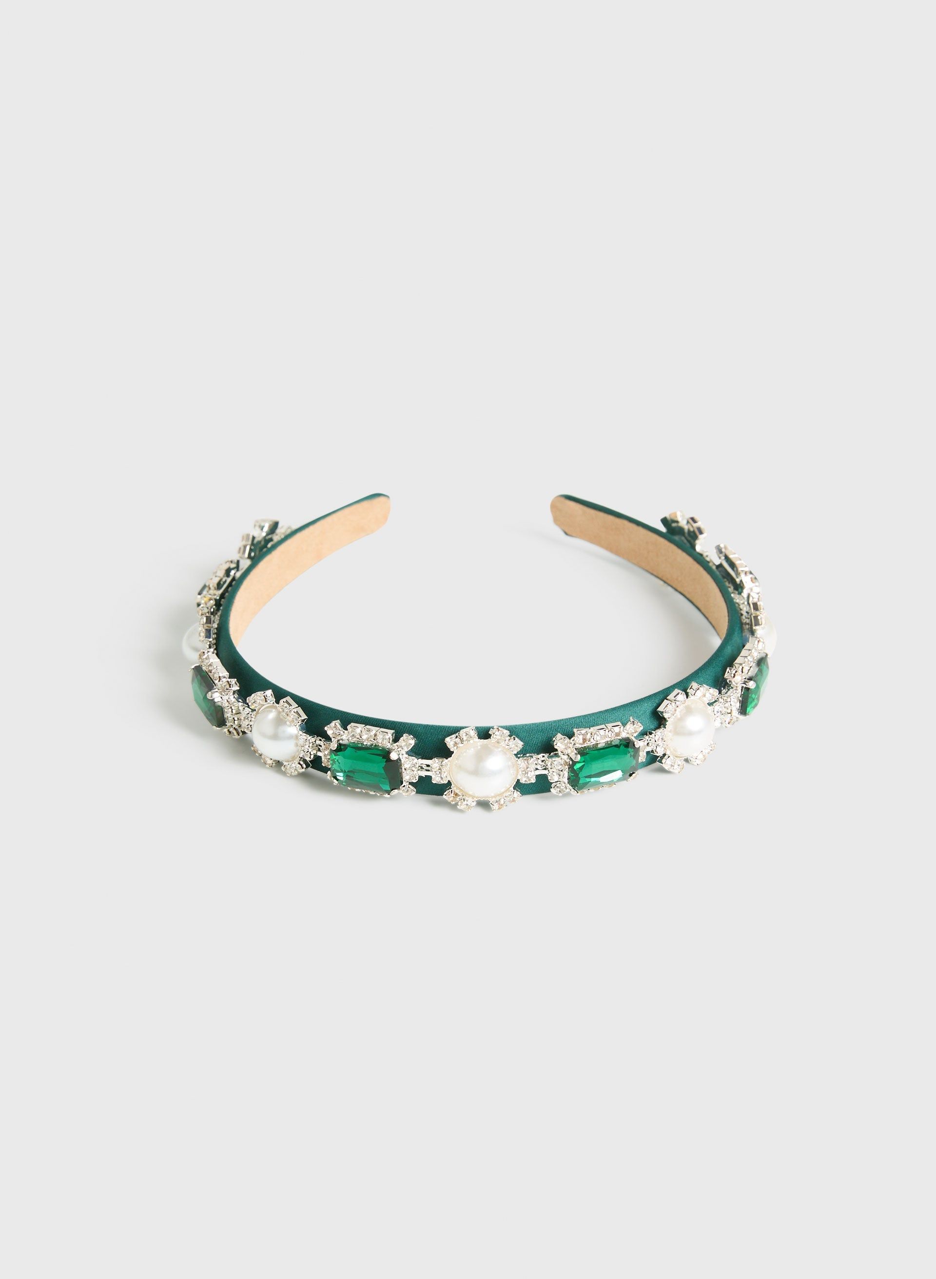 Bejeweled Satin Headband sold by Melanie Lyne
