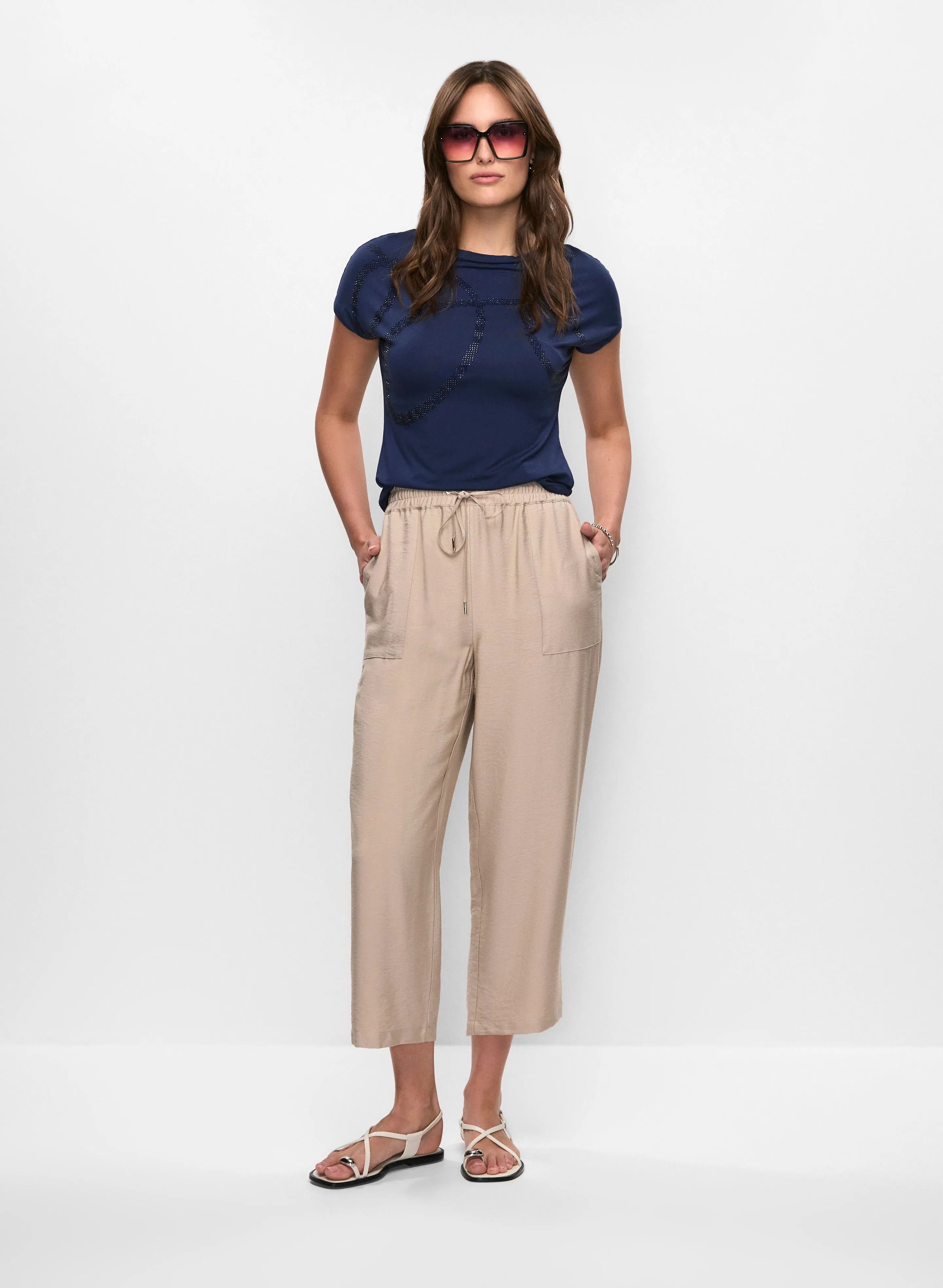 Rhinestone Print T-Shirt & Drawstring Capris sold by Melanie Lyne