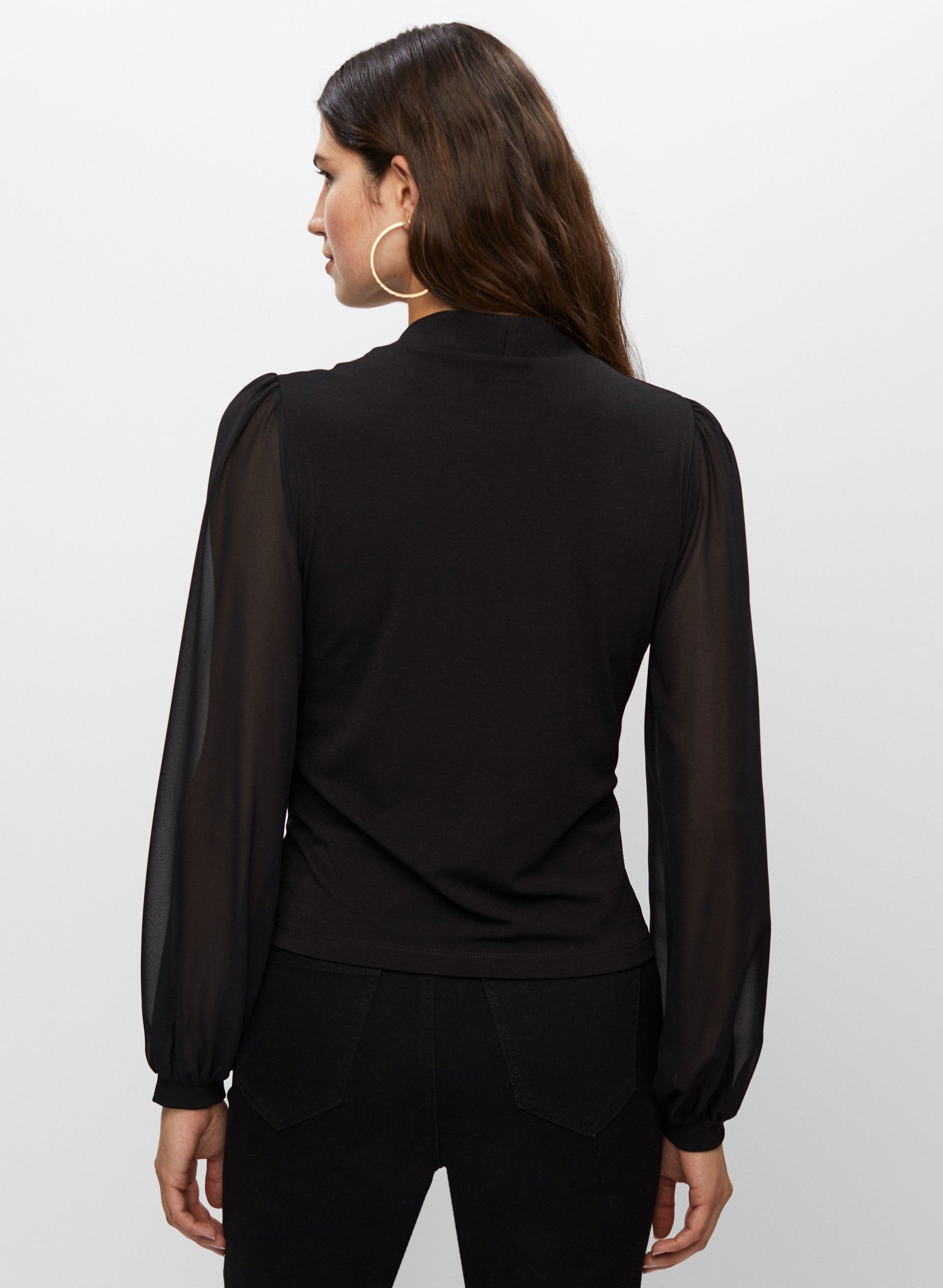 Long Sleeve Zip Front Top sold by Melanie Lyne product image thumbnail 2