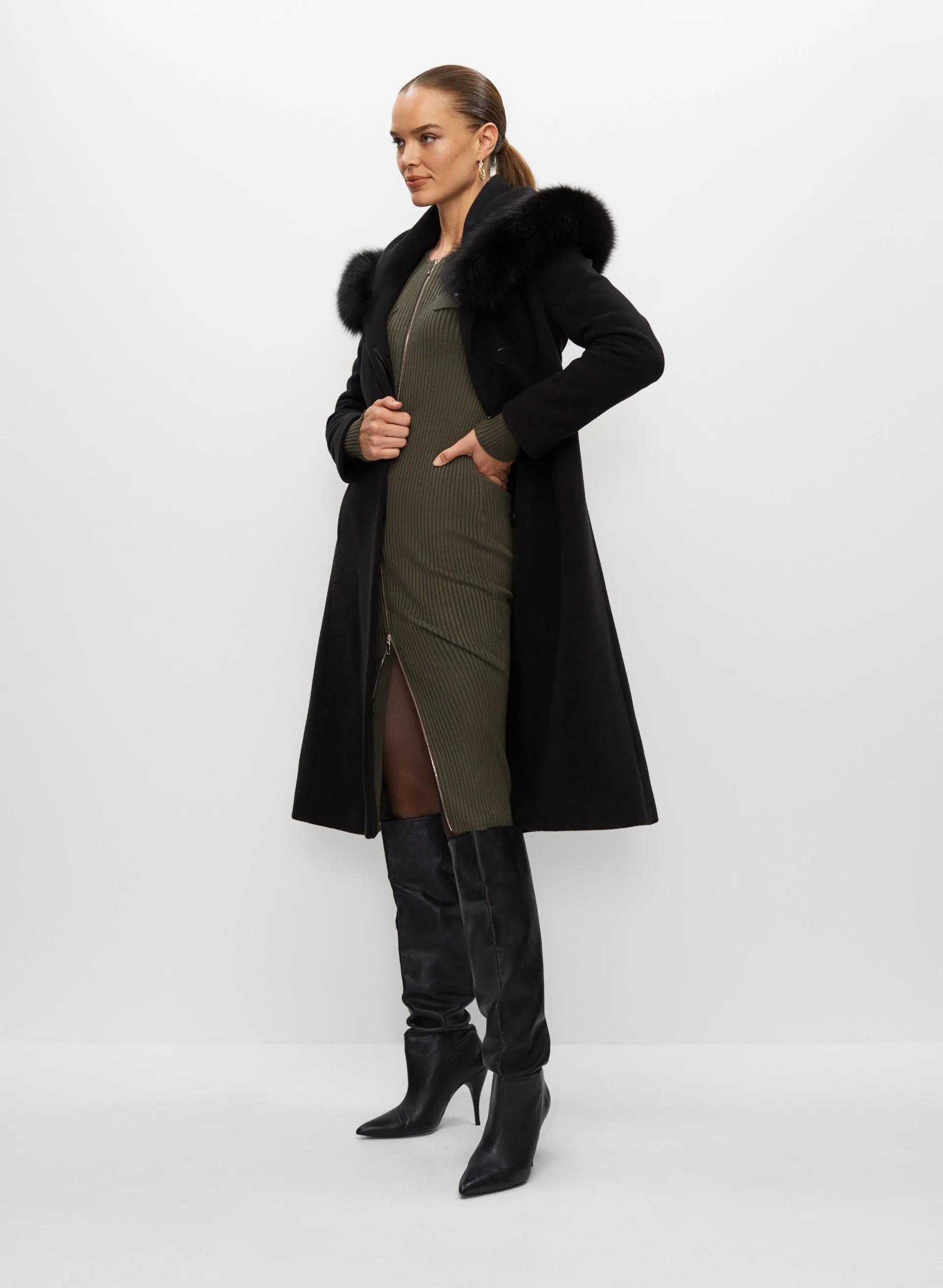 Mallia - Wool & Cashmere Blend Coat sold by Melanie Lyne product image thumbnail 2