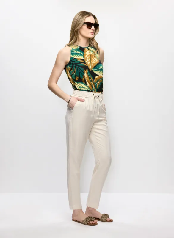 Palm Smocked Waist Top & Straight Leg Pants sold by Melanie Lyne