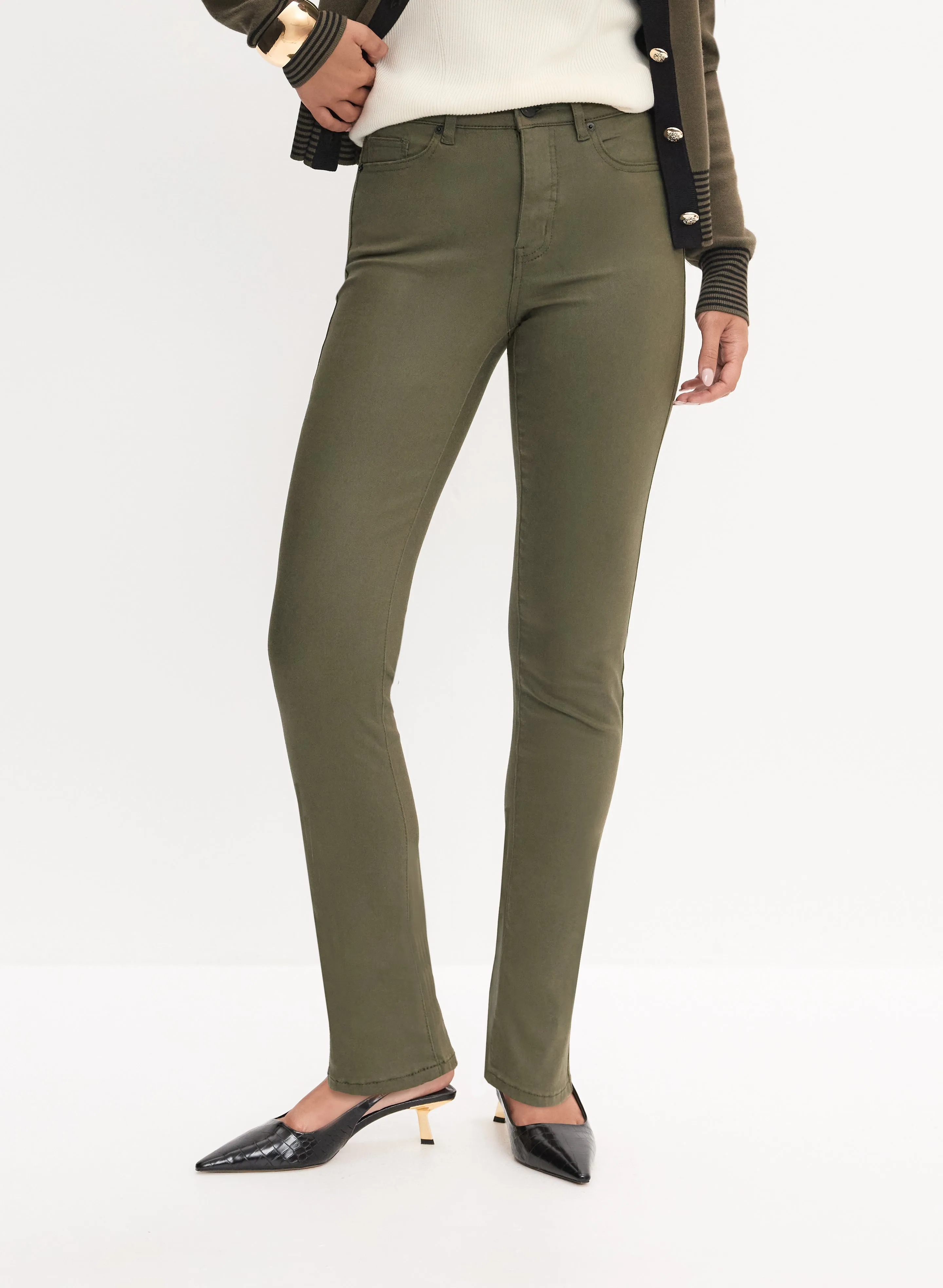 Essential Coated Straight Leg Jeans sold by Melanie Lyne