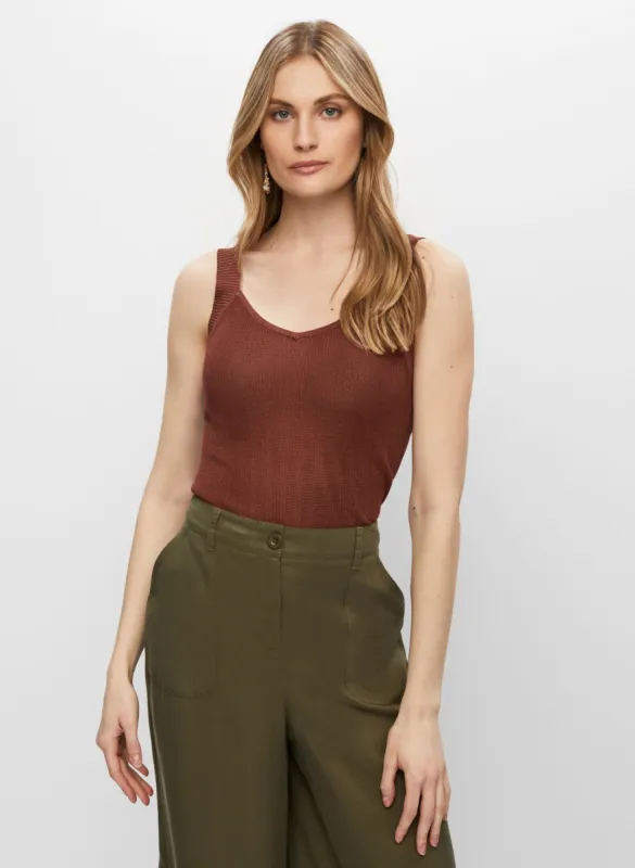 Sleeveless Knit Tank Top sold by Melanie Lyne