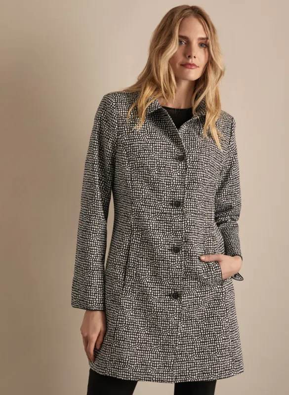 Novelti - Dotted Button-Up Coat sold by Melanie Lyne