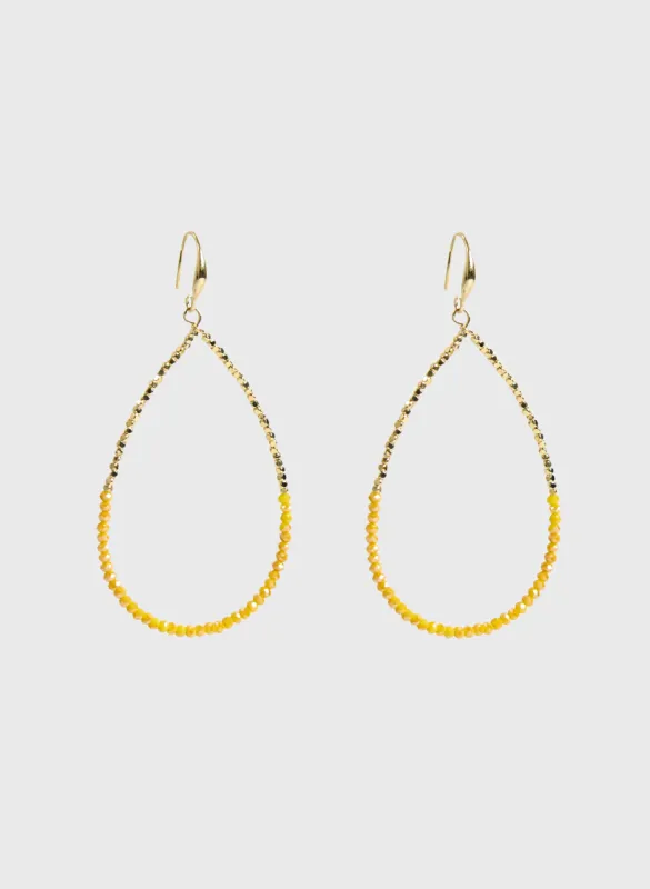 Beaded Teardrop Dangle Earrings sold by Melanie Lyne