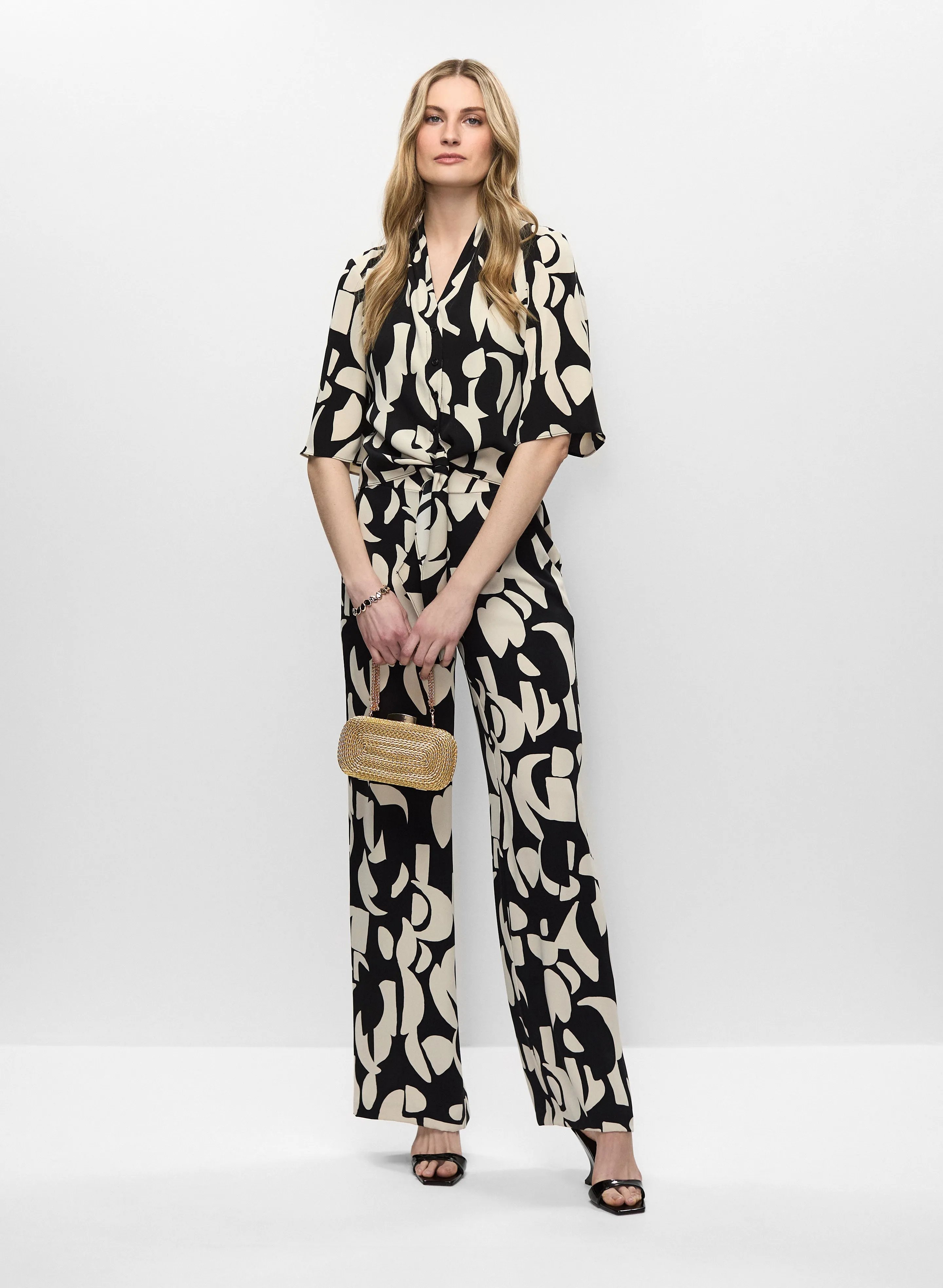 Joseph Ribkoff - Tie Front Button Down Blouse sold by Melanie Lyne product image thumbnail 3