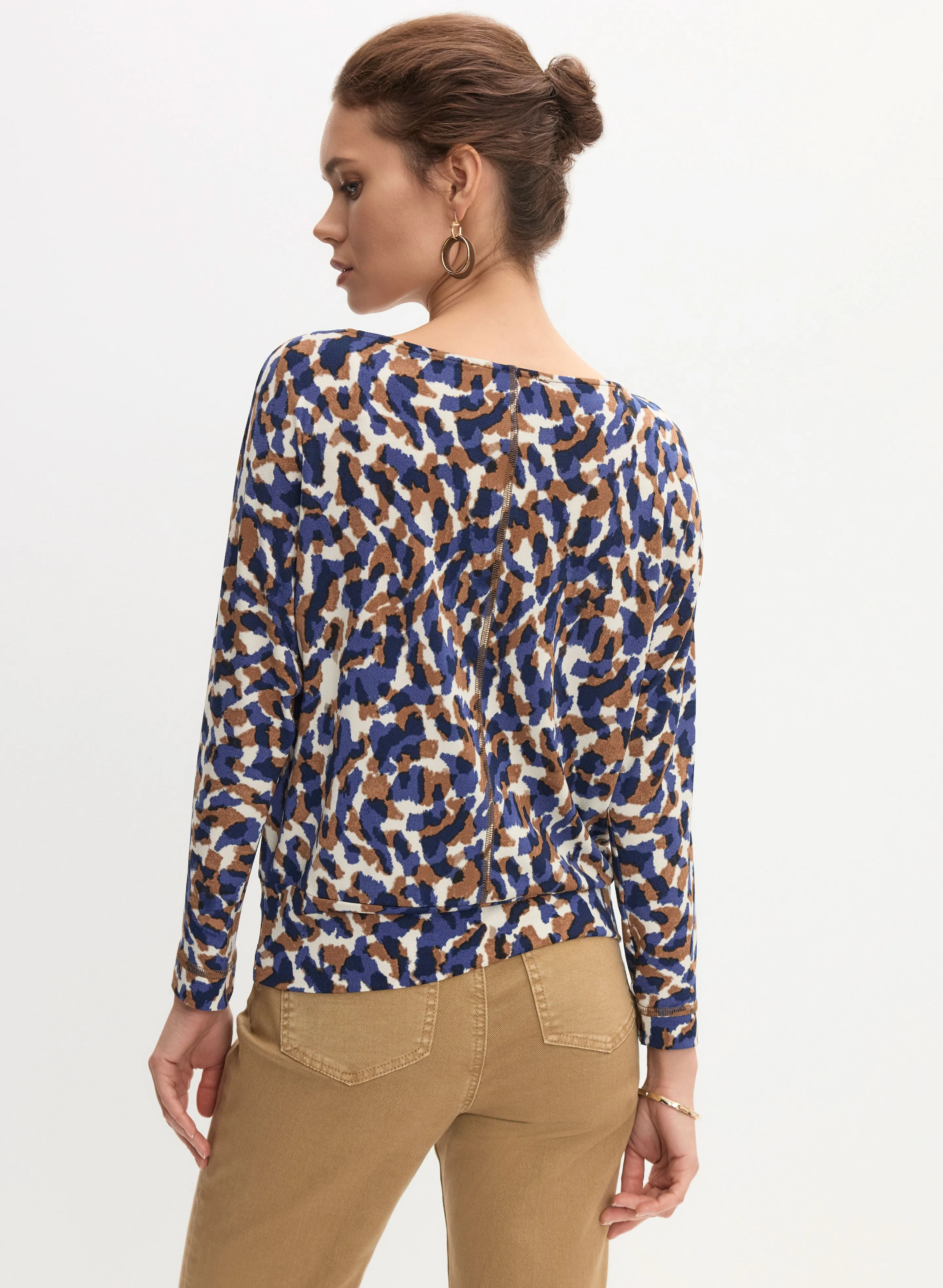 Abstract Print Crepe Top sold by Melanie Lyne product image thumbnail 4