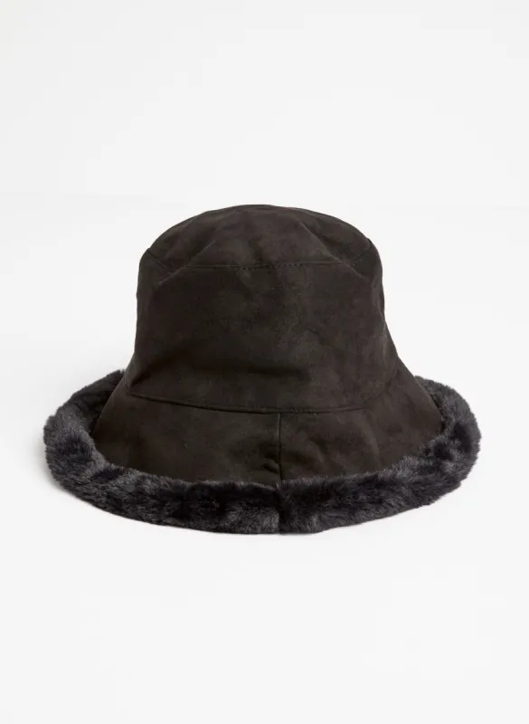 Reversible Faux Suede Bucket Hat sold by Melanie Lyne