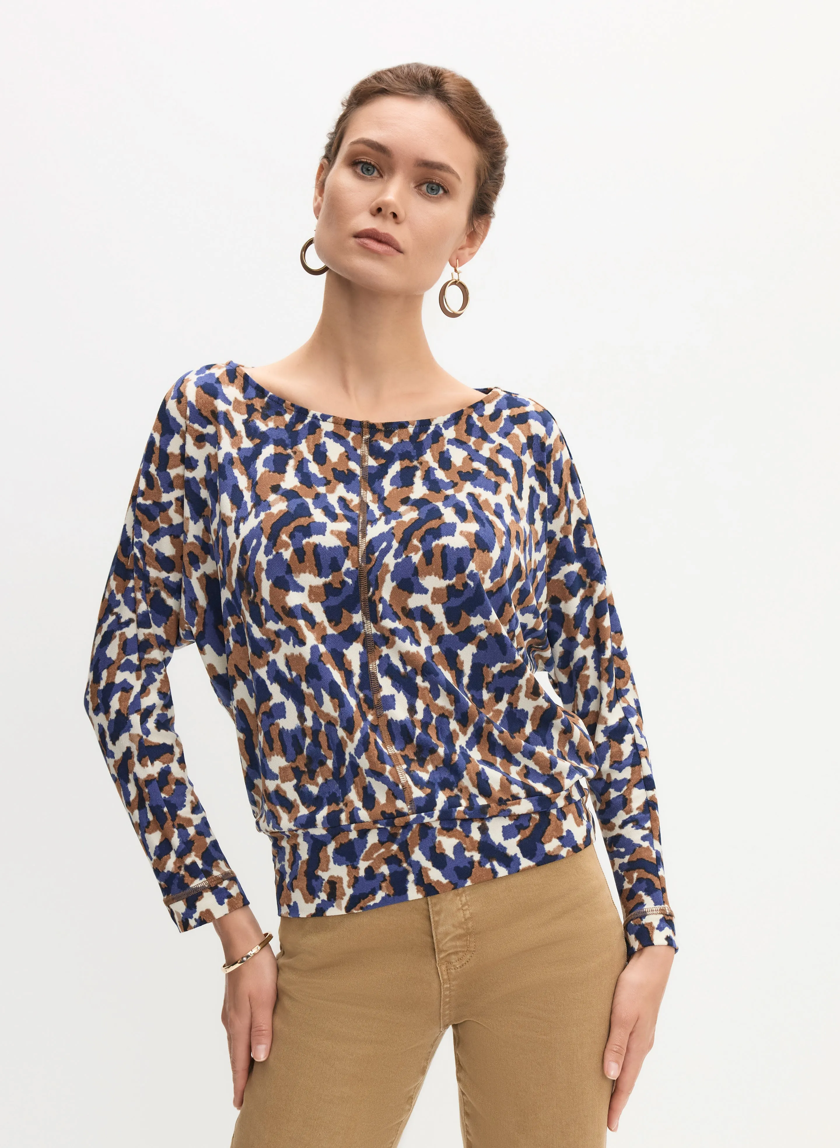 Abstract Print Crepe Top sold by Melanie Lyne product image thumbnail 5