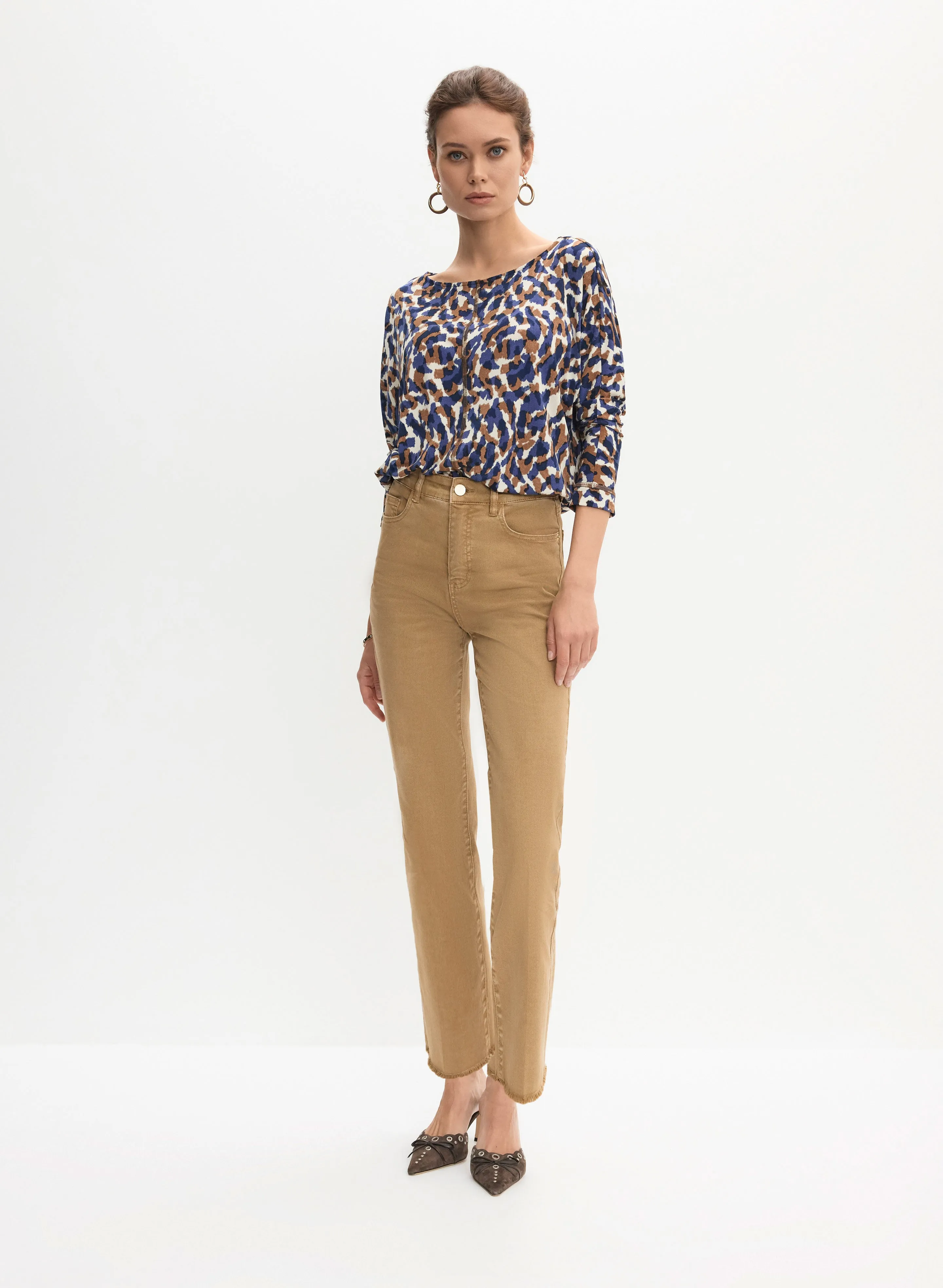 Abstract Print Crepe Top sold by Melanie Lyne product image thumbnail 3