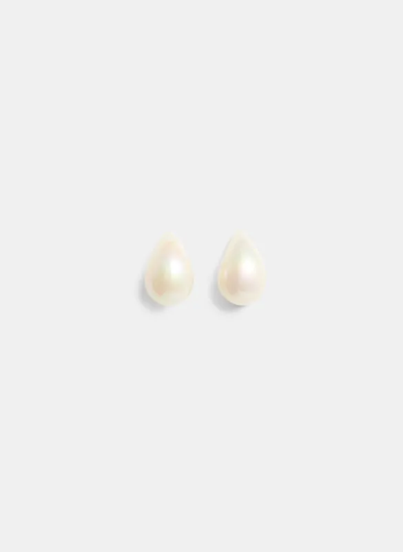 Pearl Button Earrings sold by Melanie Lyne