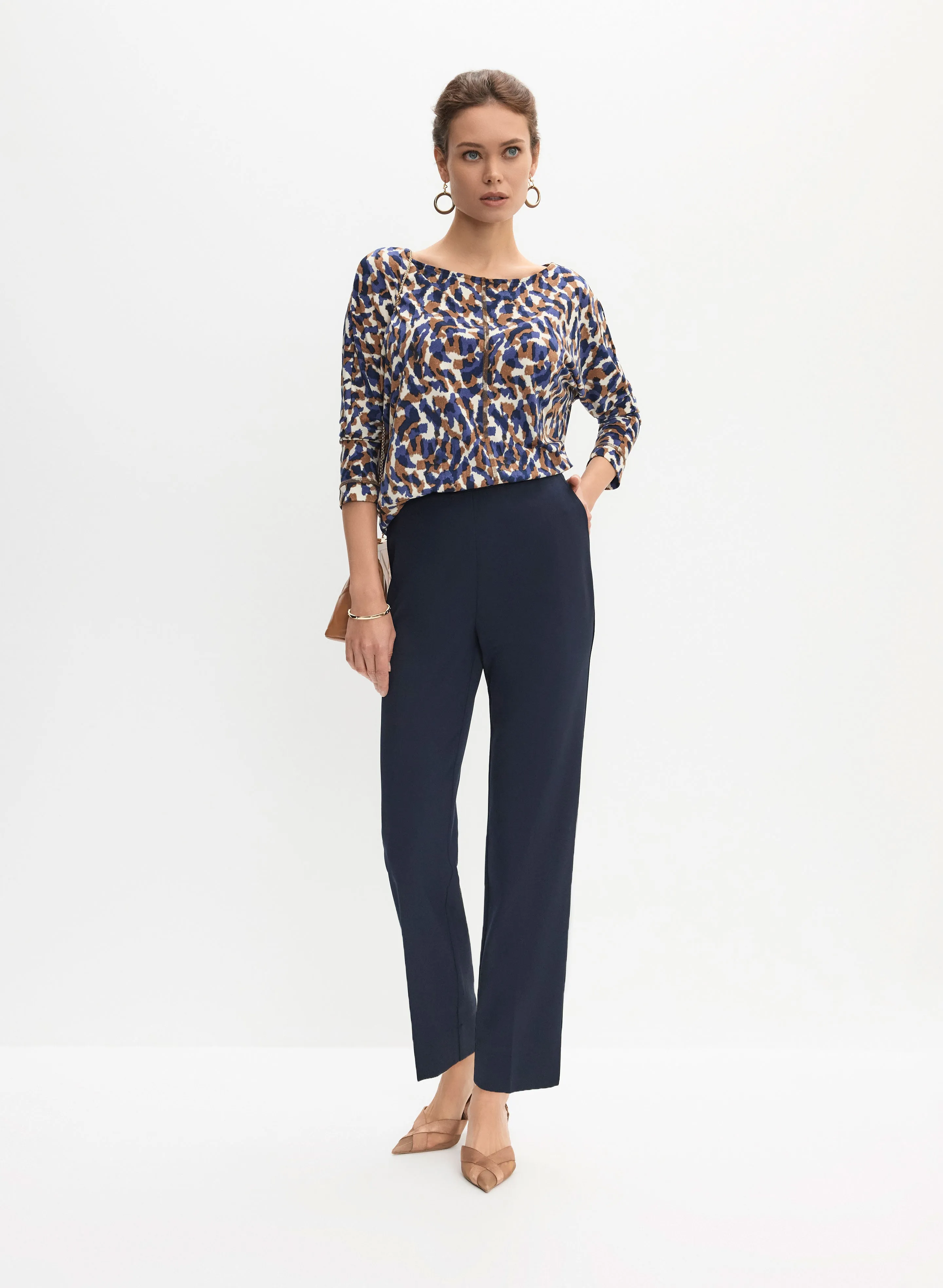 Abstract Print Top & Straight Leg Pants sold by Melanie Lyne